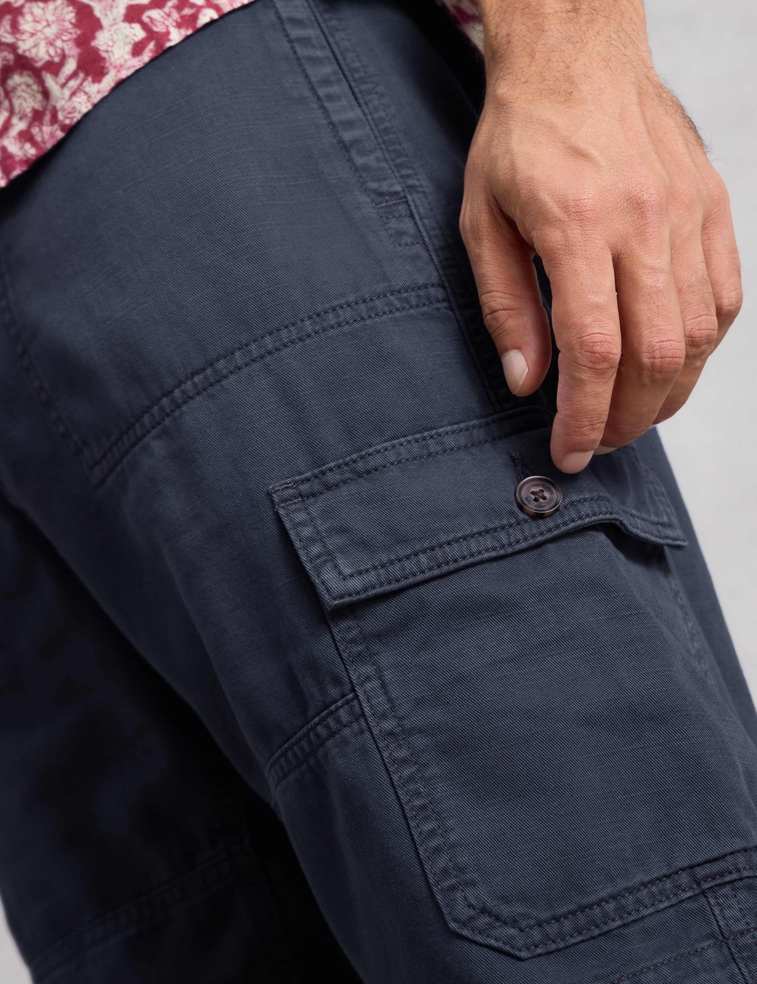 Regular Fit Pure Cotton Cargo Shorts 6 of 6