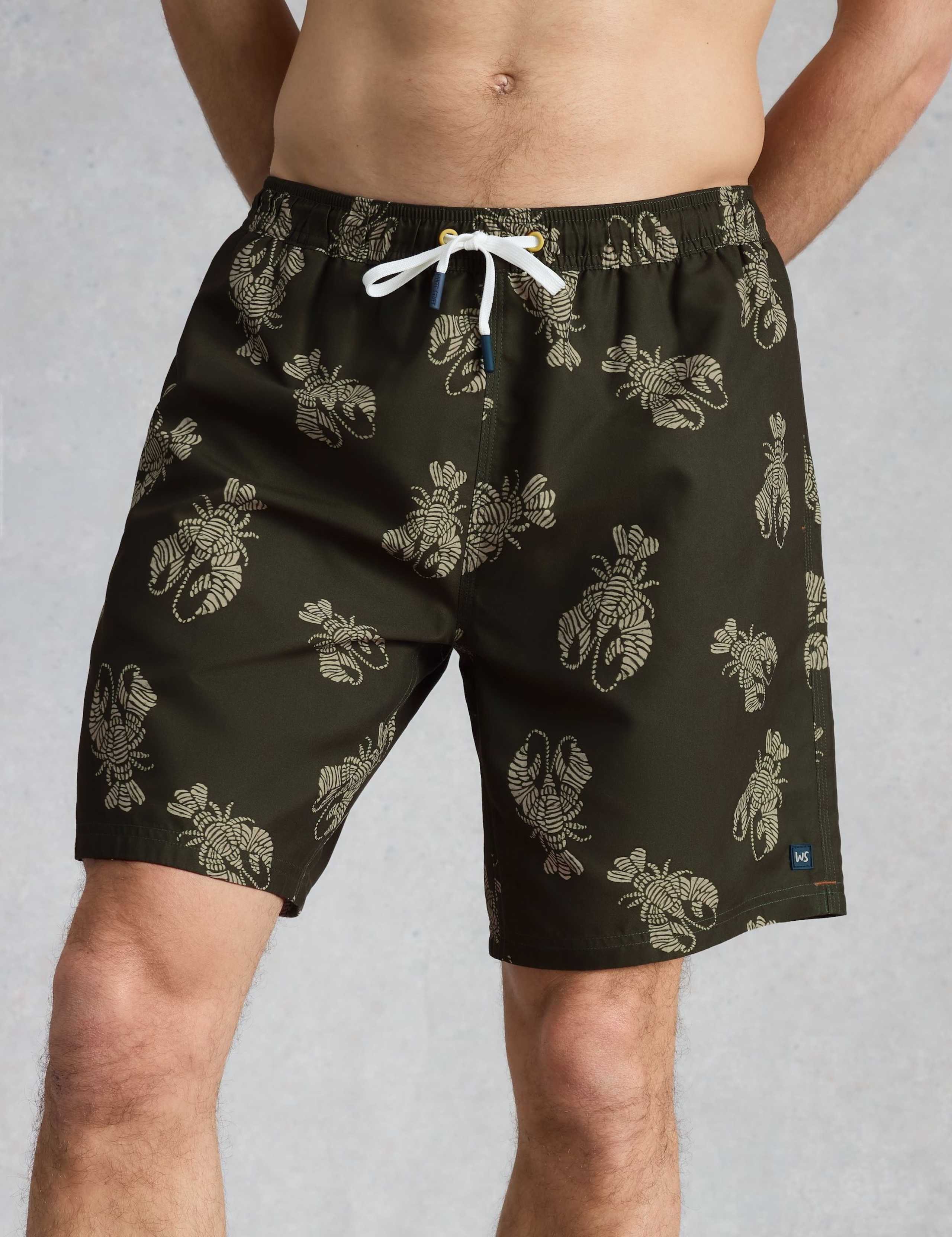 Pocketed Shrimp Print Swim Shorts 4 of 6