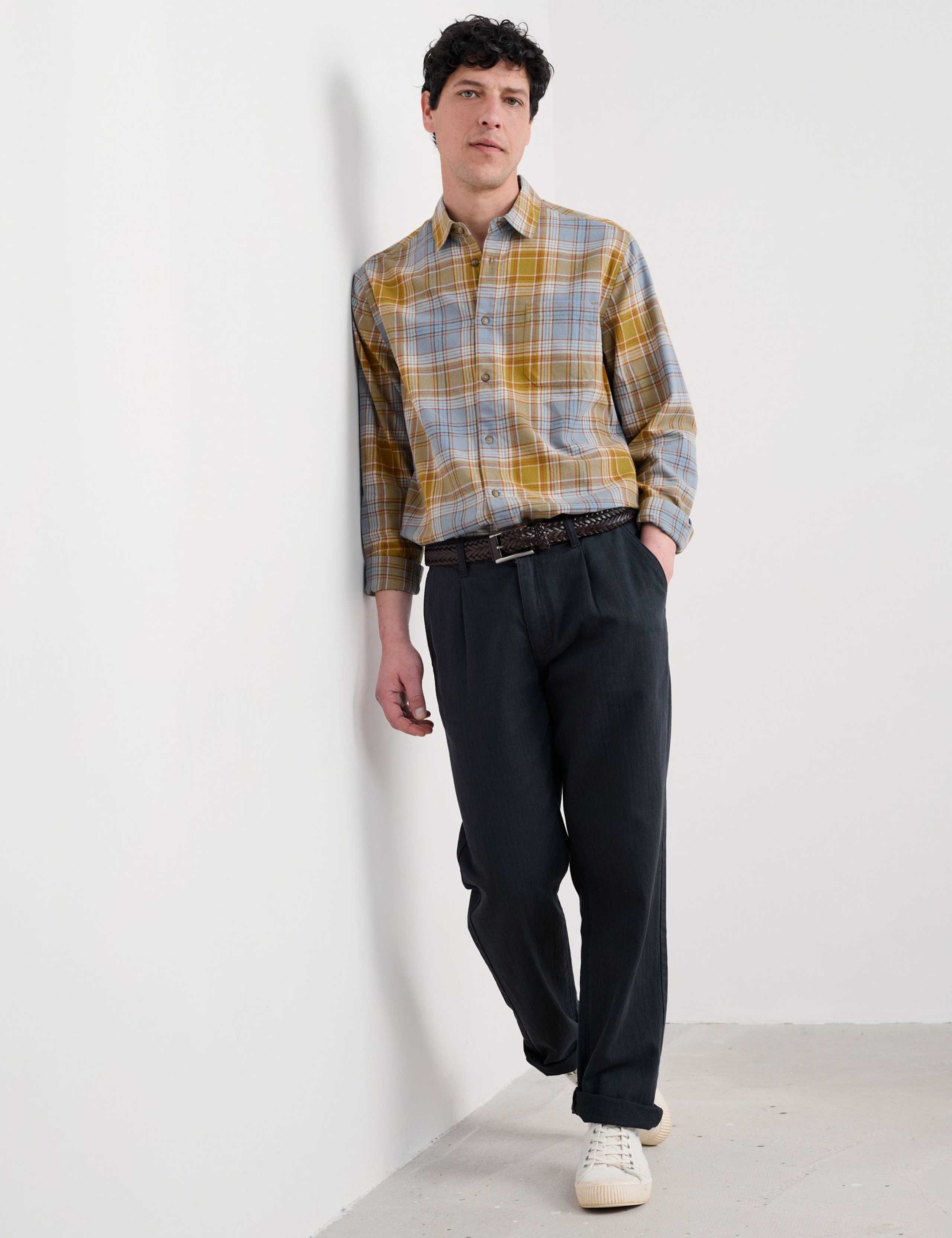 Relaxed Fit Pure Cotton Checked Shirt 4 of 5