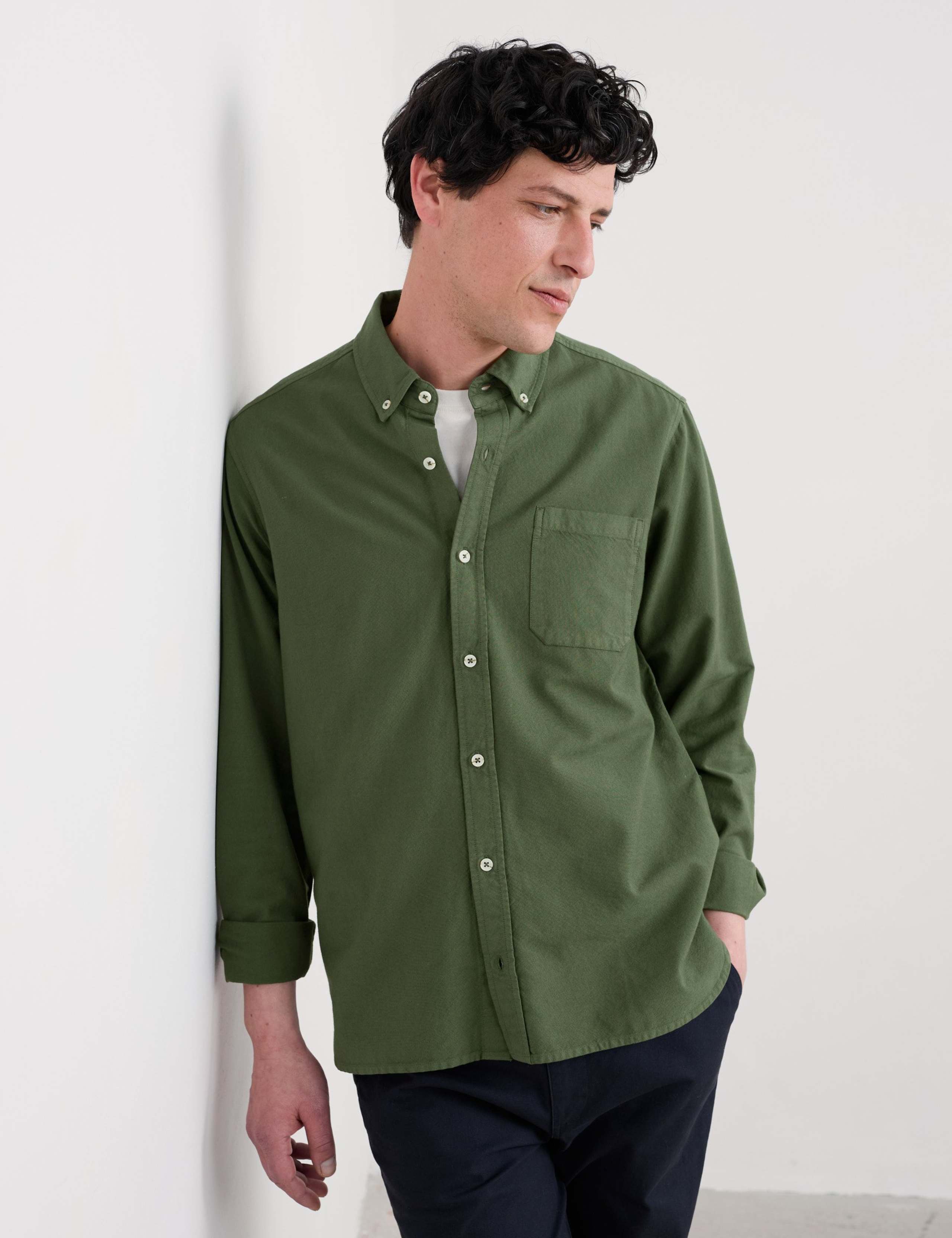 Relaxed Fit Garment Dye Oxford Shirt 1 of 5