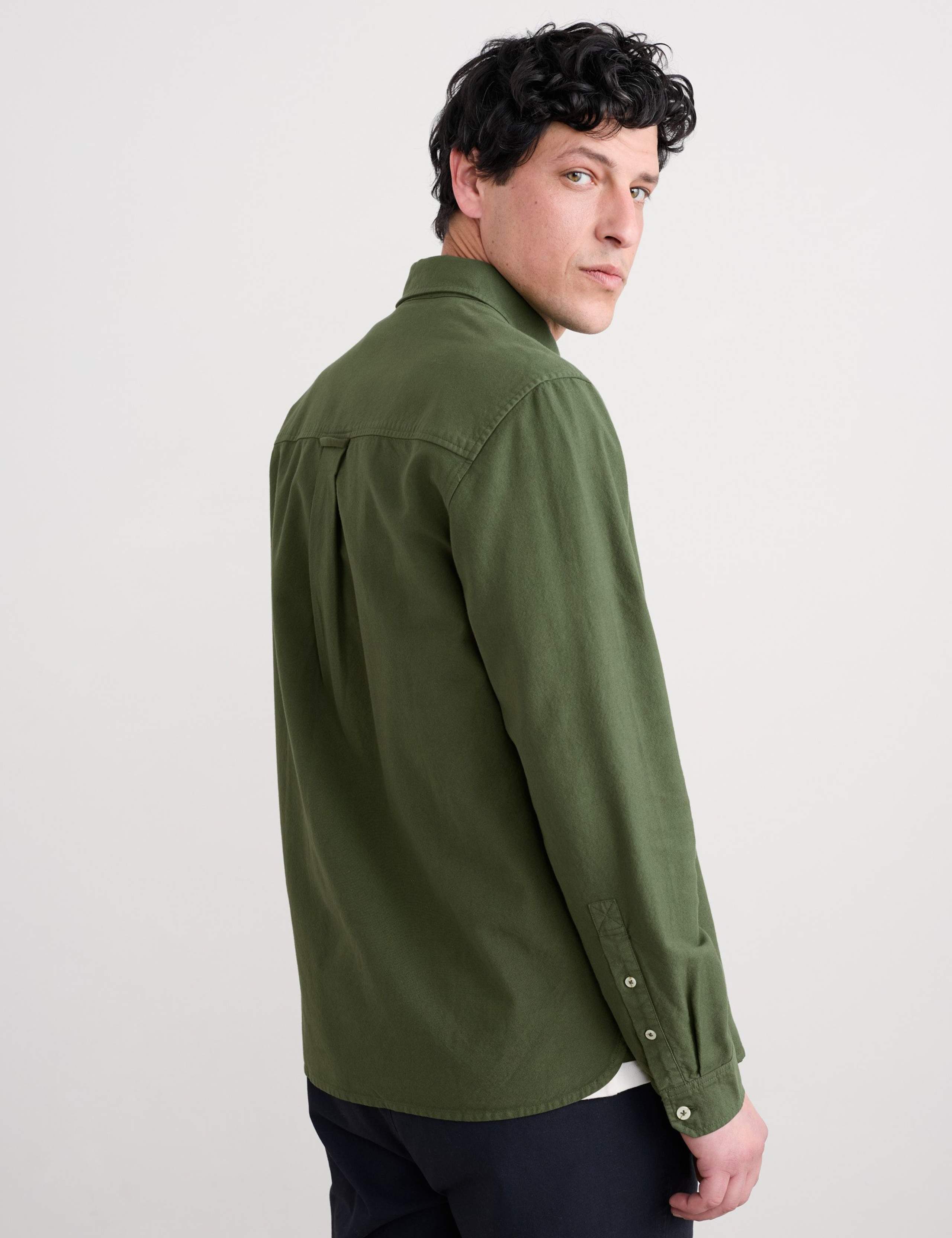 Relaxed Fit Garment Dye Oxford Shirt 3 of 5