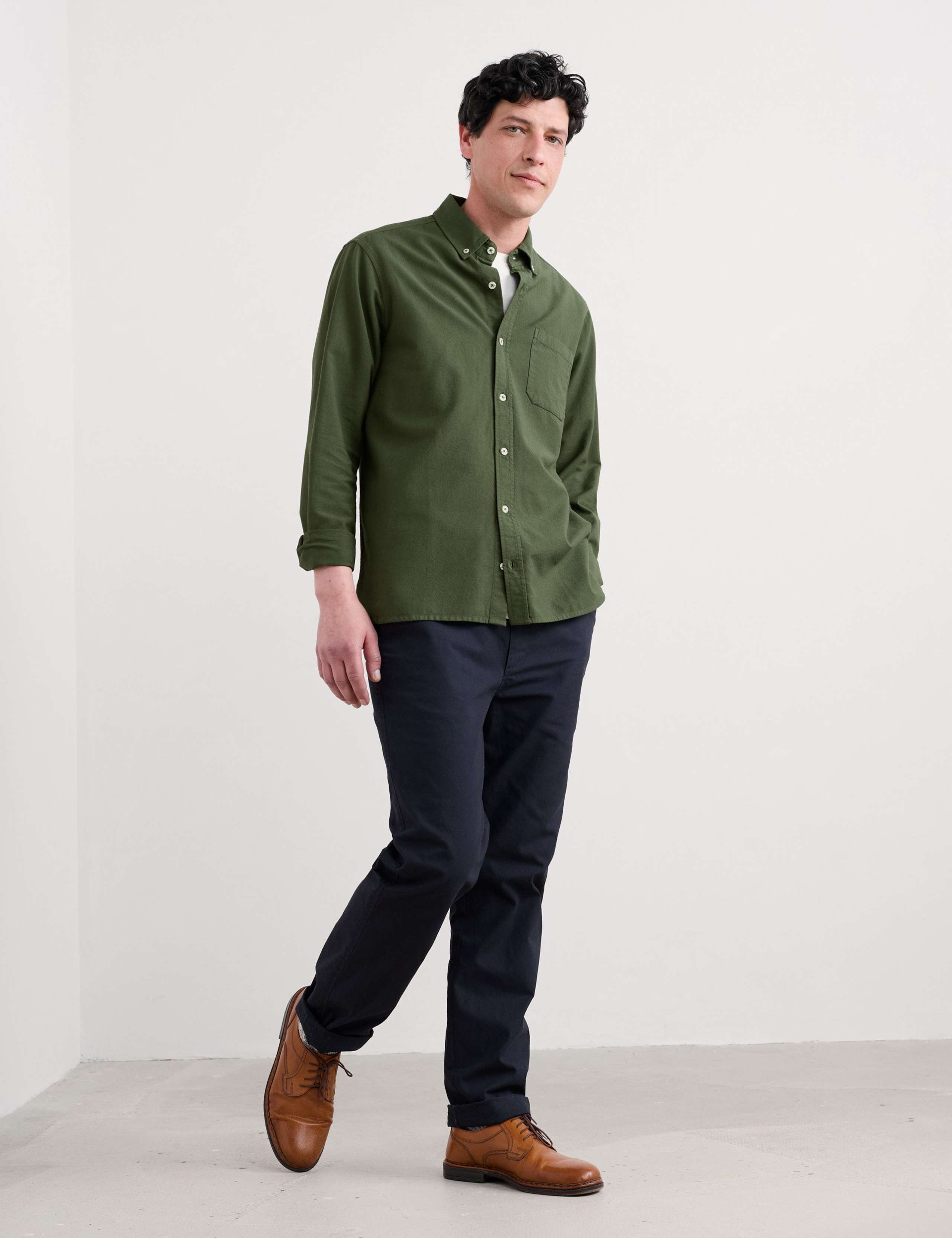 Relaxed Fit Garment Dye Oxford Shirt 4 of 5