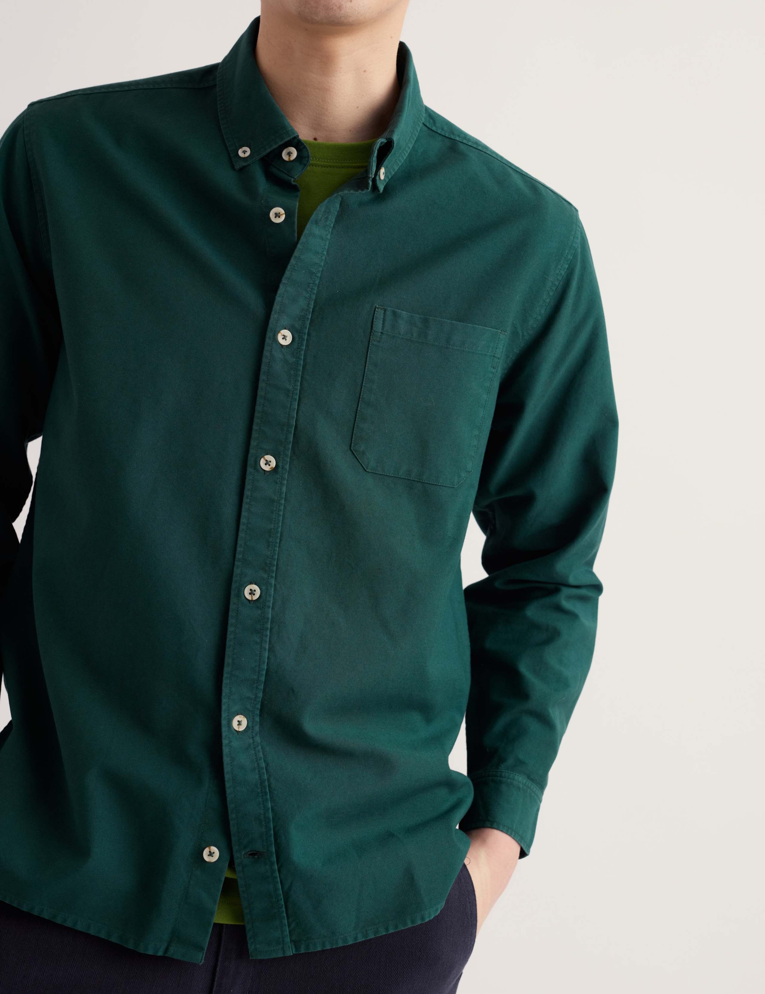 Relaxed Fit Garment Dye Oxford Shirt 3 of 5