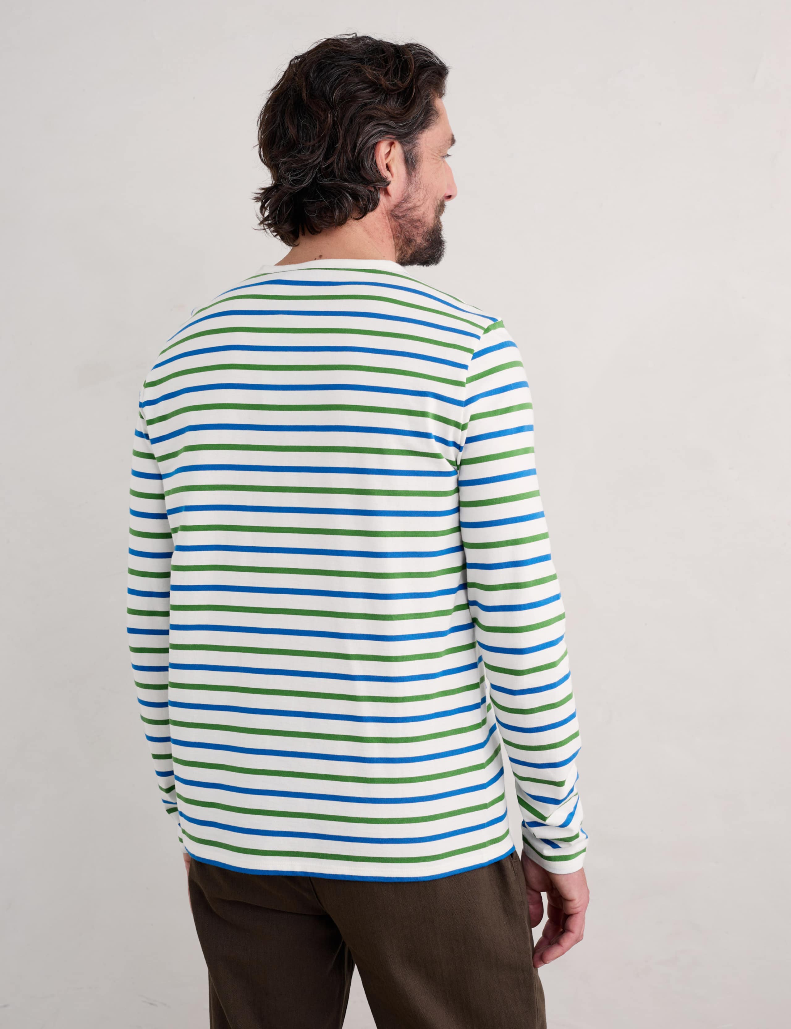 Pure Cotton Striped Long Sleeve T-Shirt 4 of 5