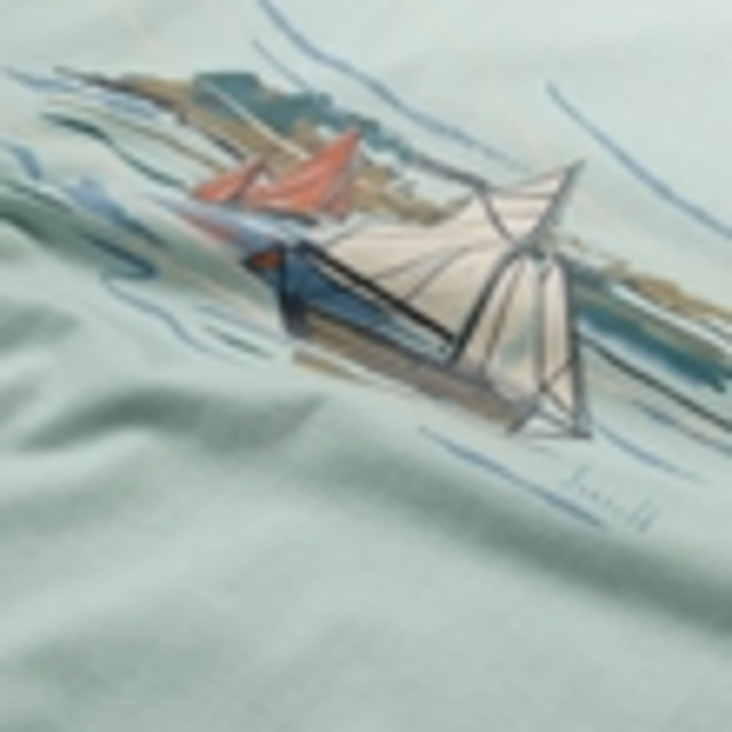 Pure Cotton Boat Graphic T-Shirt 5 of 5