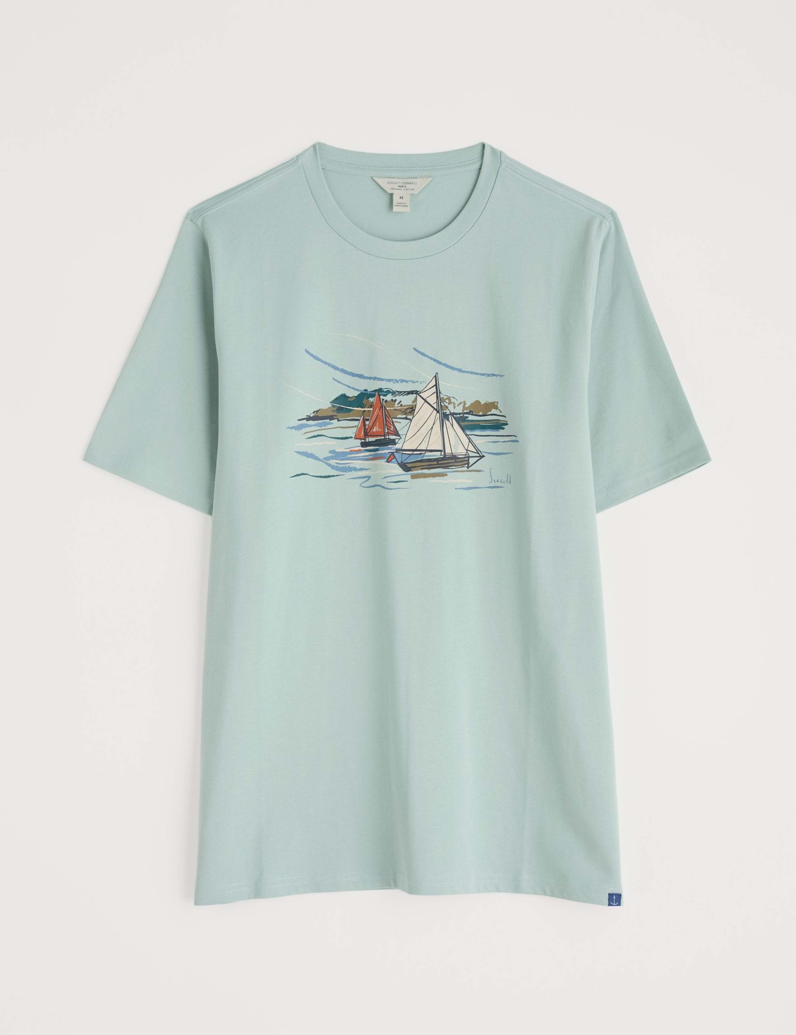 Pure Cotton Boat Graphic T-Shirt 2 of 5
