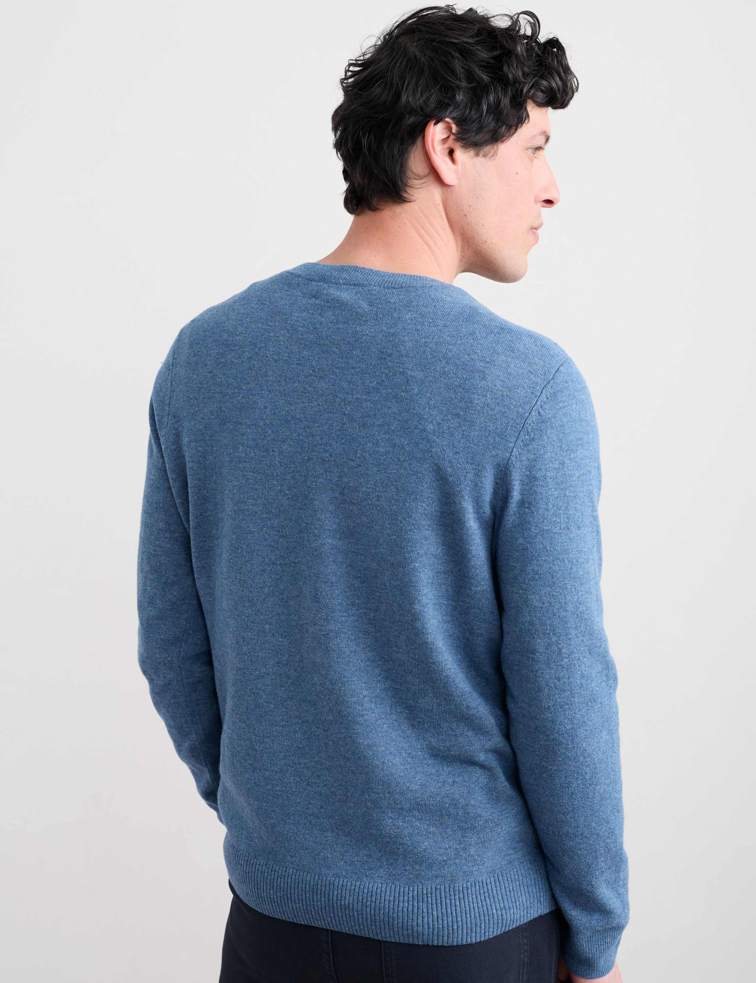 Merino Wool Rich Crew Neck Jumper 3 of 5