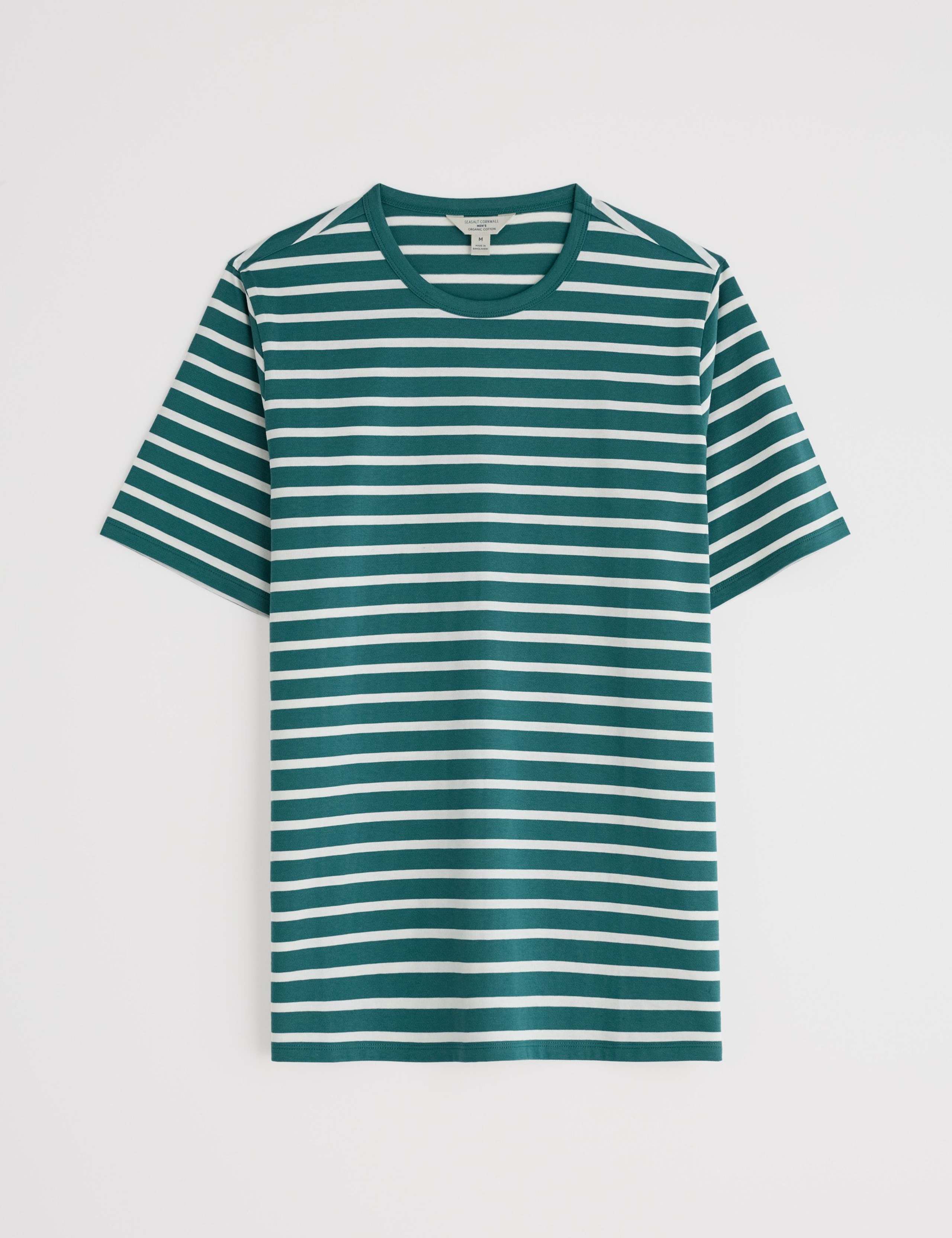 Pure Cotton Striped Crew Neck T-Shirt 2 of 5