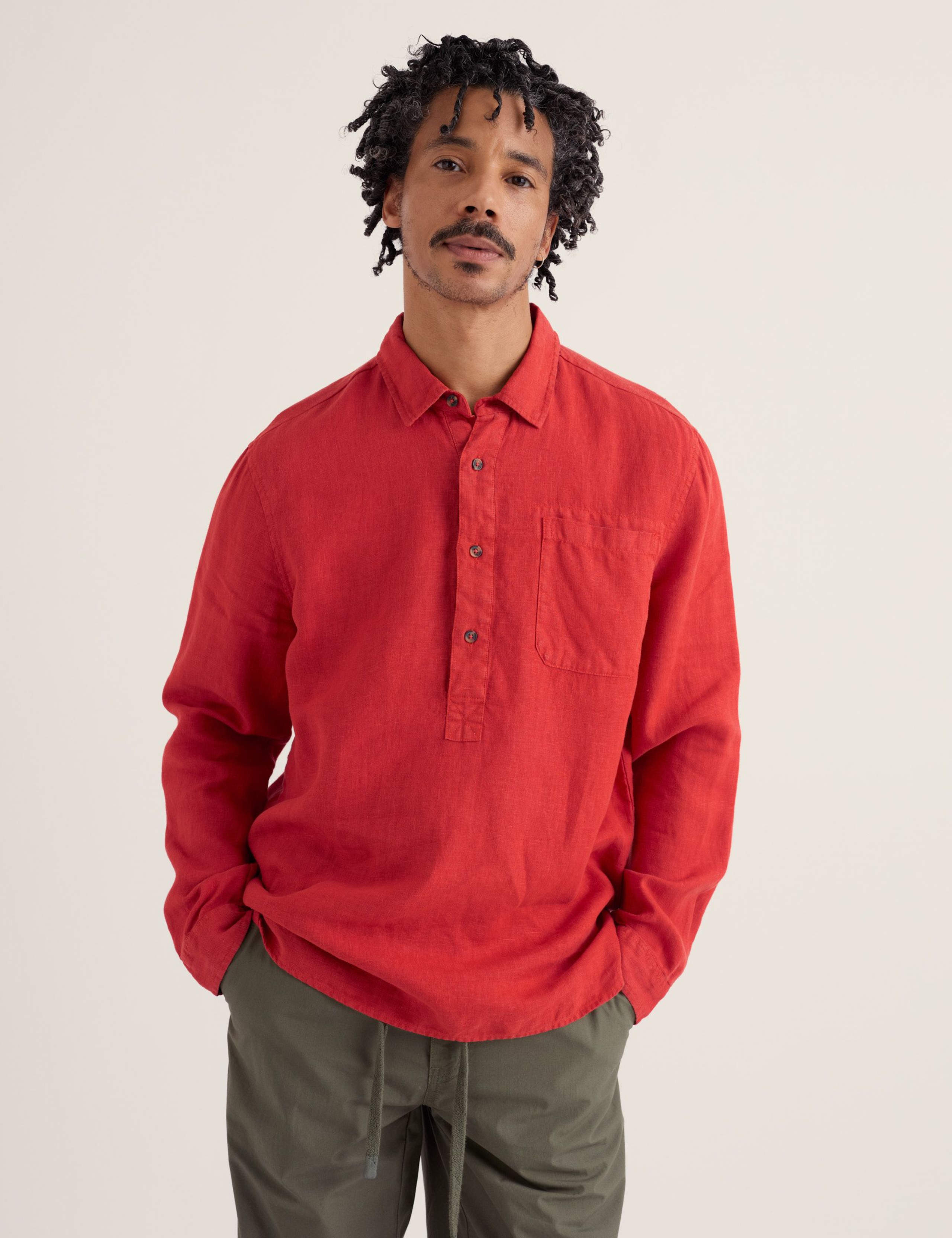 Pure Linen Textured Shirt 4 of 5