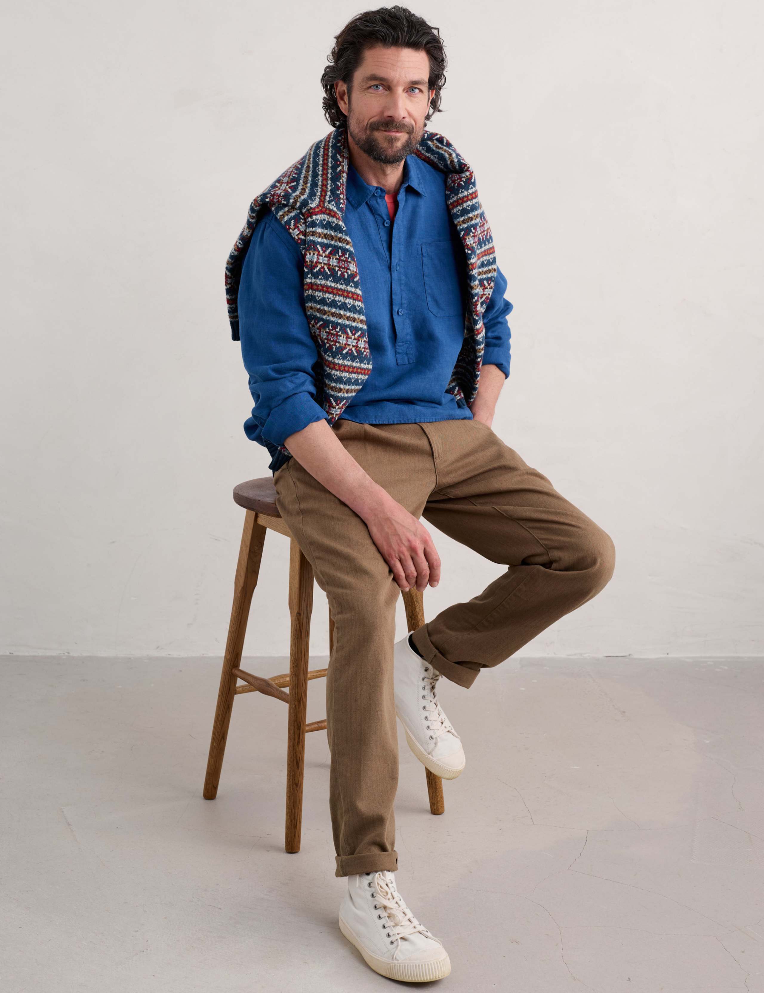 Pure Linen Textured Shirt 1 of 5