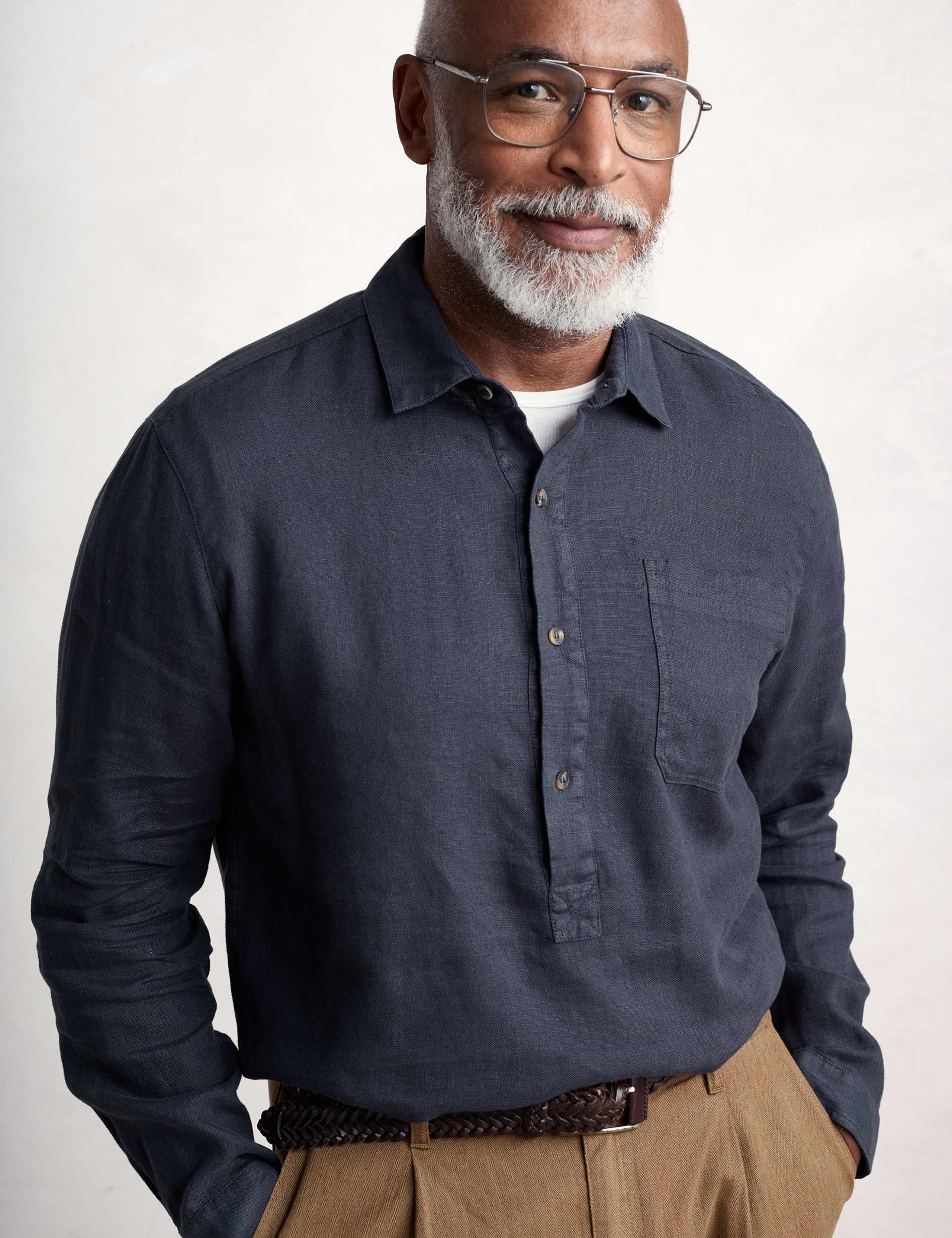 Pure Linen Textured Shirt 3 of 5