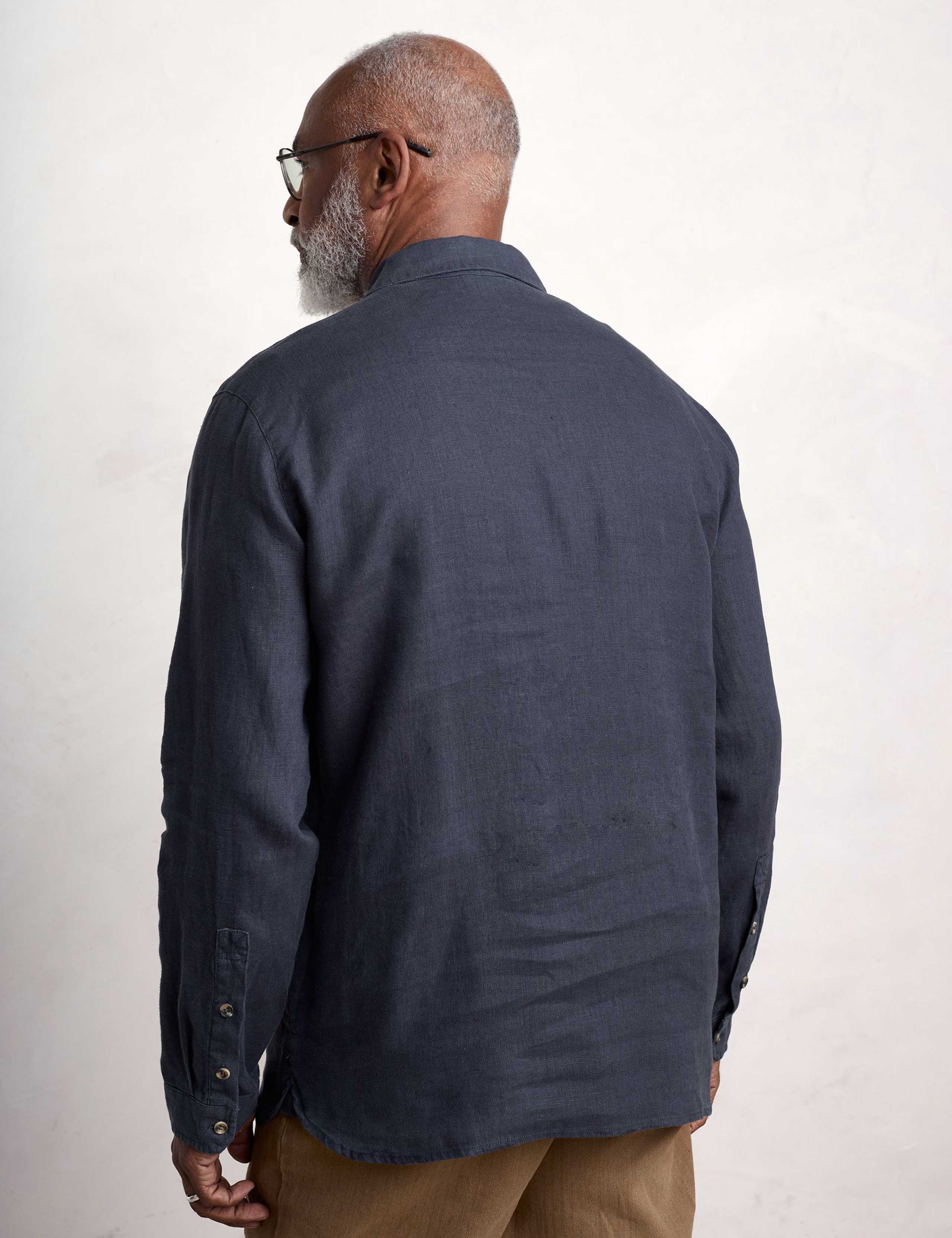 Pure Linen Textured Shirt 4 of 5