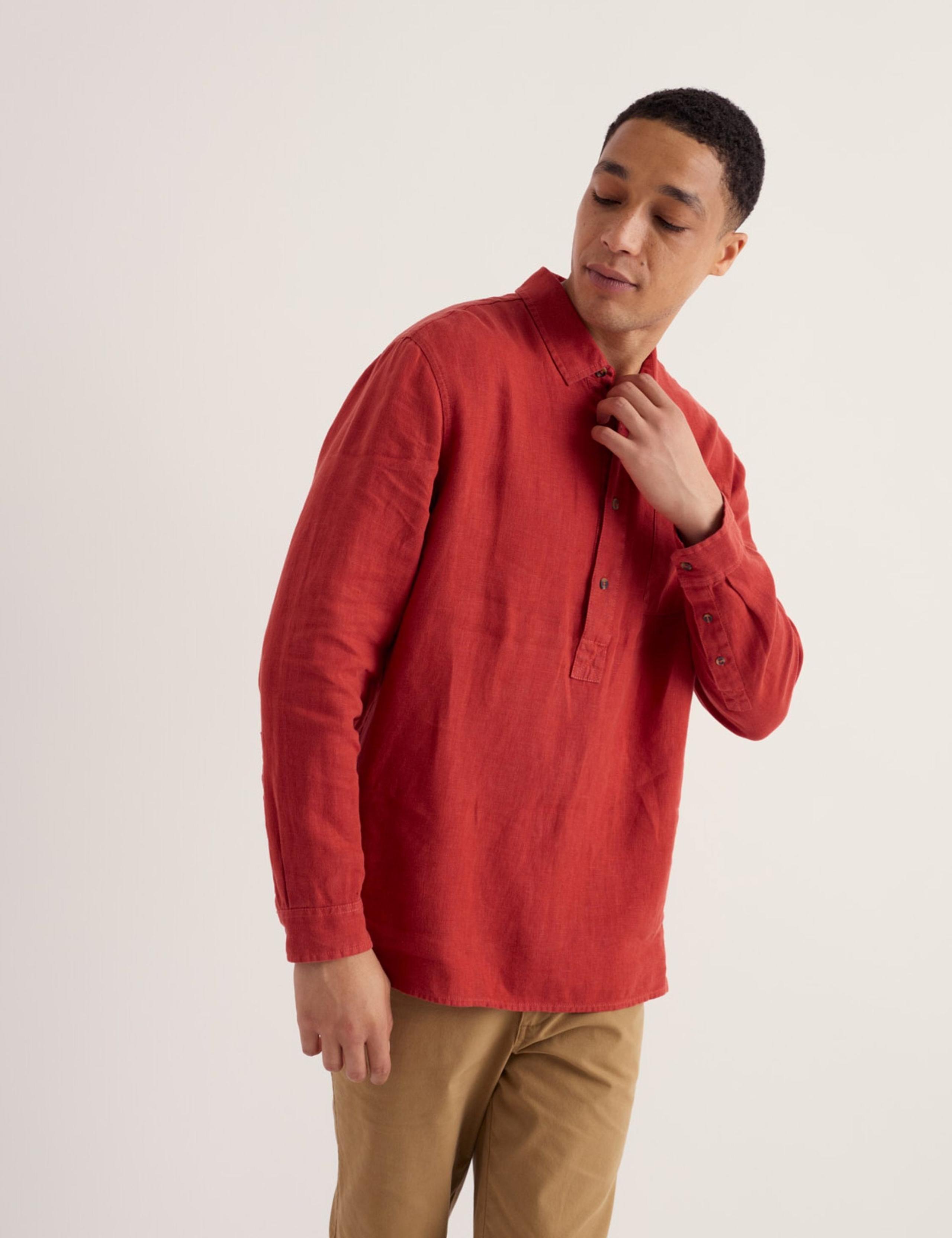 Pure Linen Textured Shirt 3 of 5