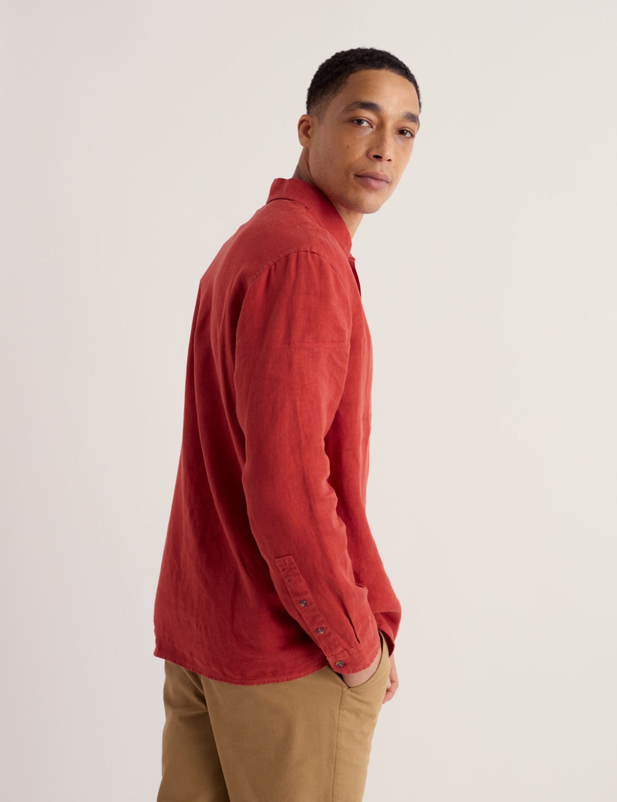 Pure Linen Textured Shirt 4 of 5