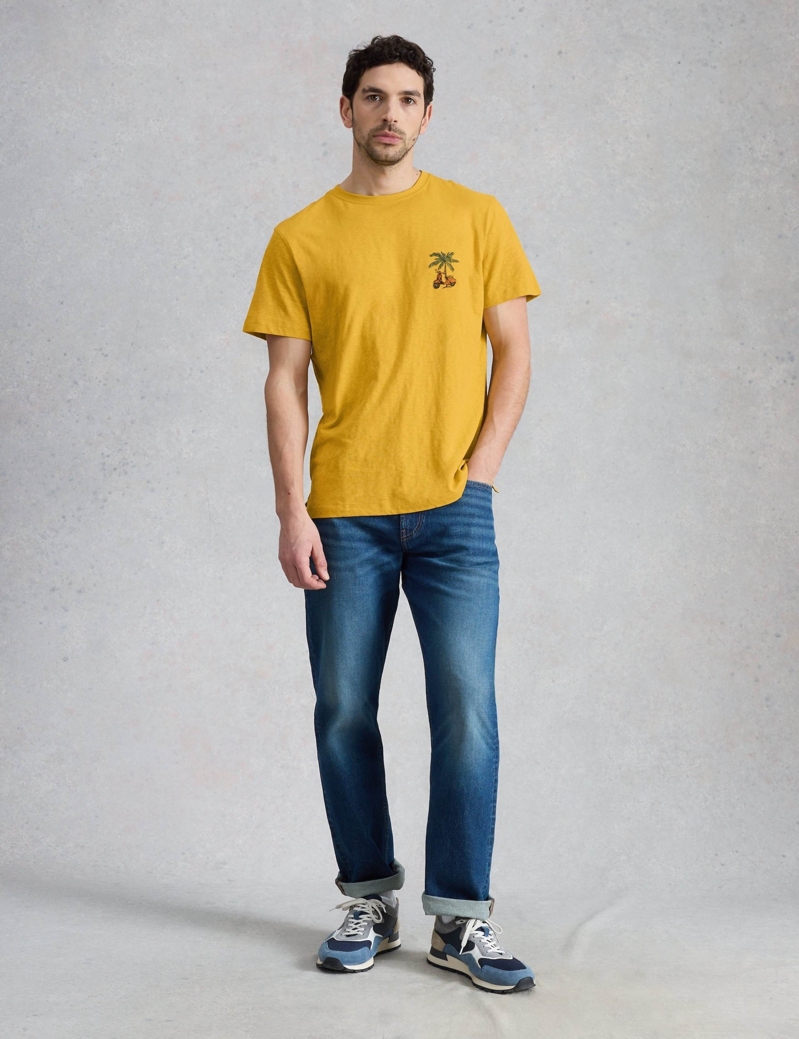 Pure Cotton Fish Graphic Crew Neck T-Shirt 3 of 6