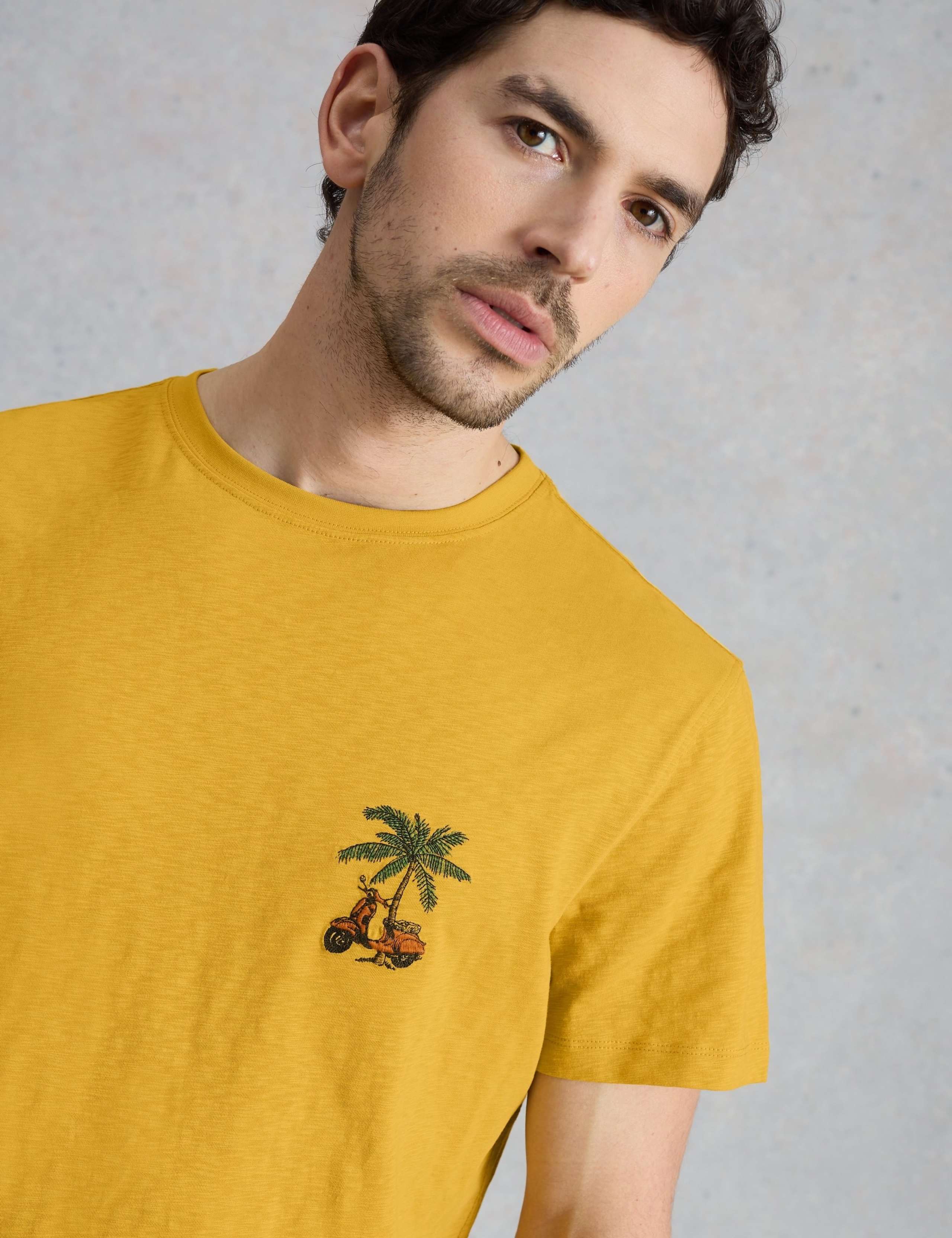 Pure Cotton Fish Graphic Crew Neck T-Shirt 4 of 6