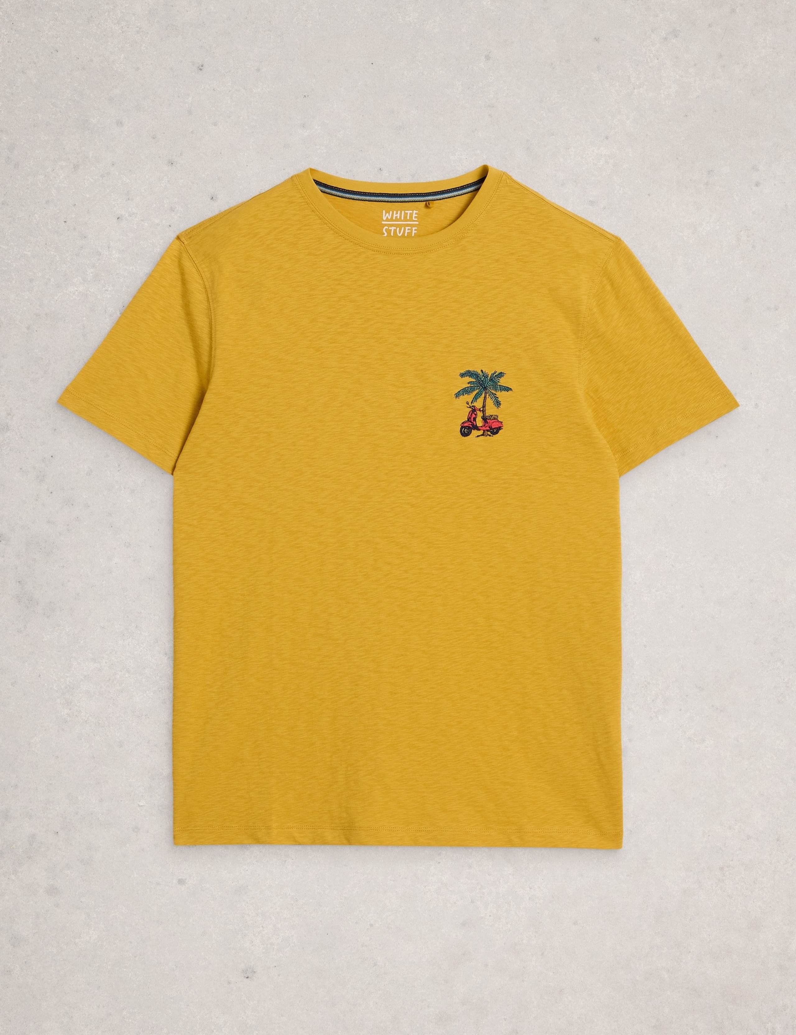 Pure Cotton Fish Graphic Crew Neck T-Shirt 2 of 6