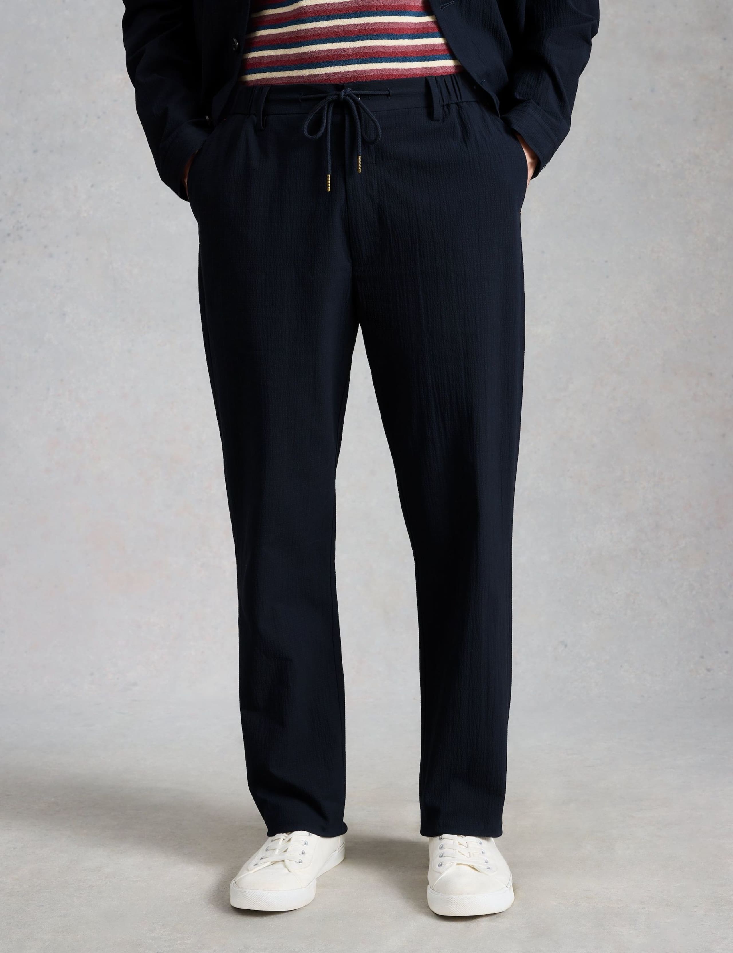 Straight Fit Pure Cotton Lightweight Trousers 3 of 6