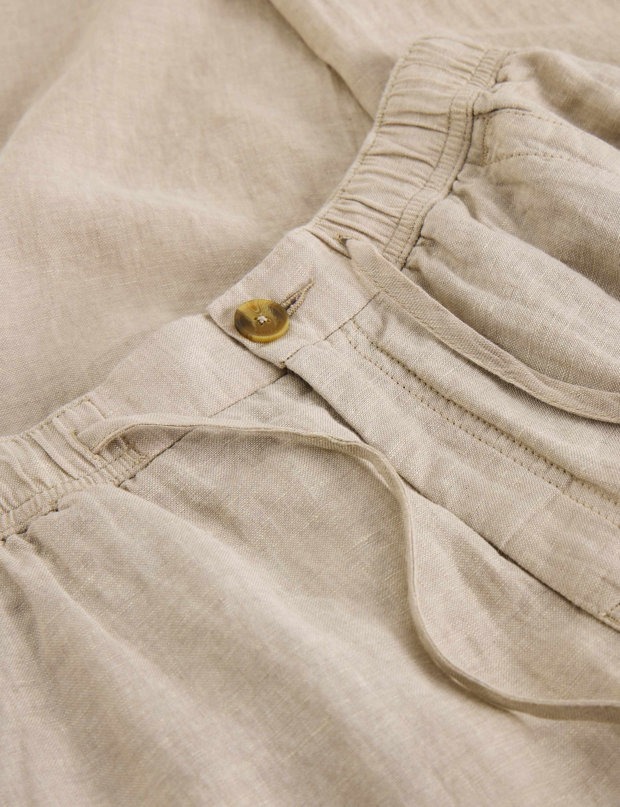 Tapered Fit Pure Linen Trousers 6 of 6