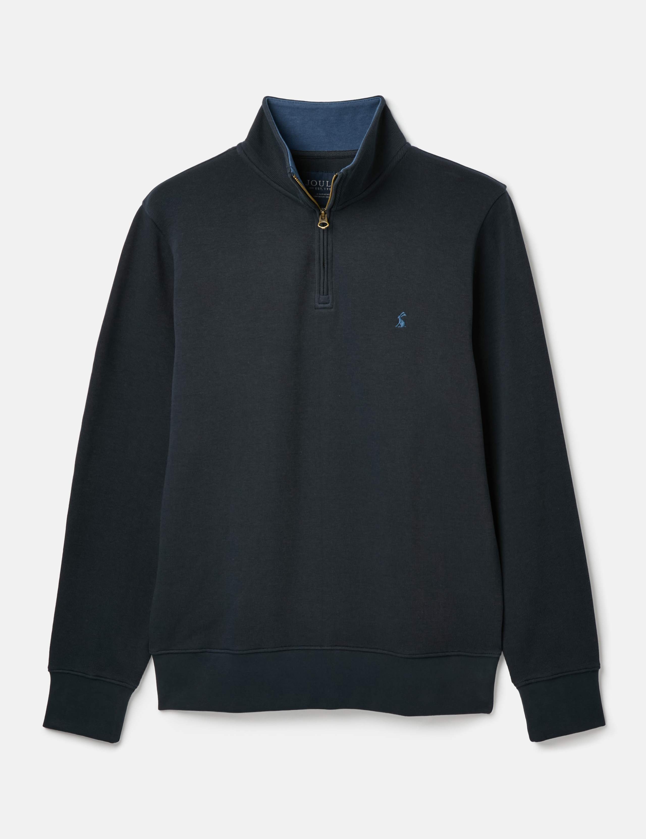 Pure Cotton Half Zip Jumper 2 of 6