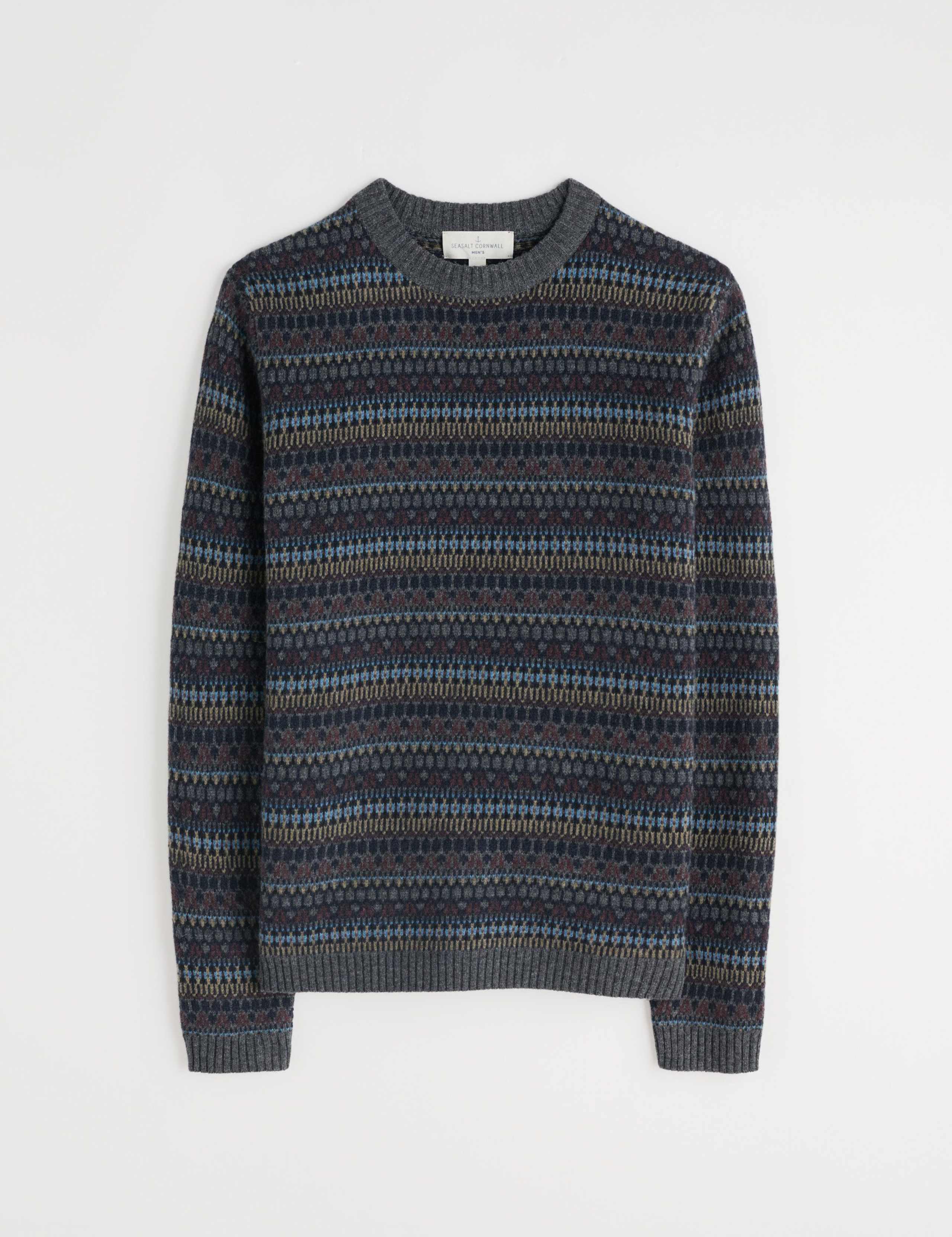 Lambswool Rich Fair Isle Crew Neck Jumper 2 of 5