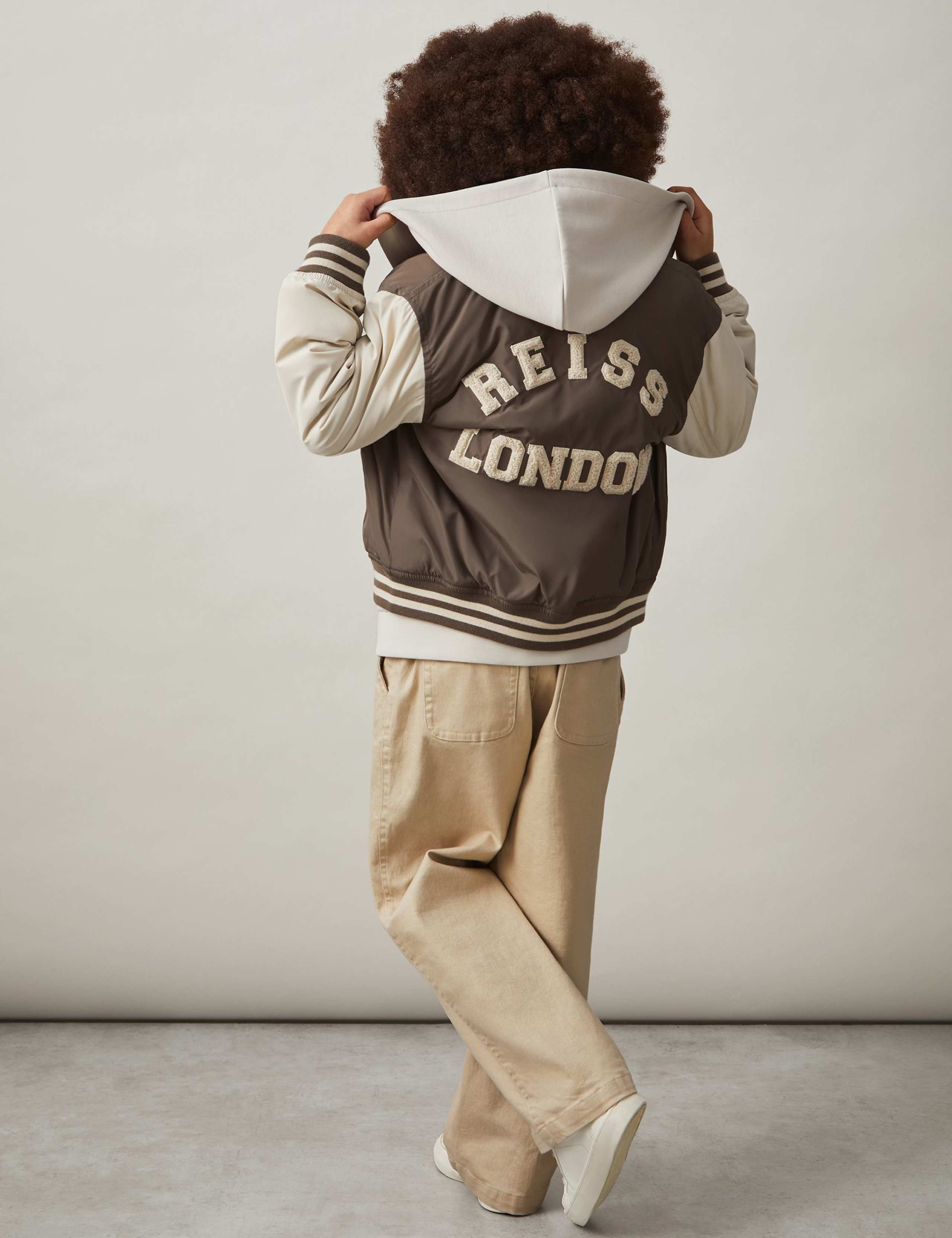 Colour Block Varsity Bomber Jacket (3-14 Yrs) 3 of 5