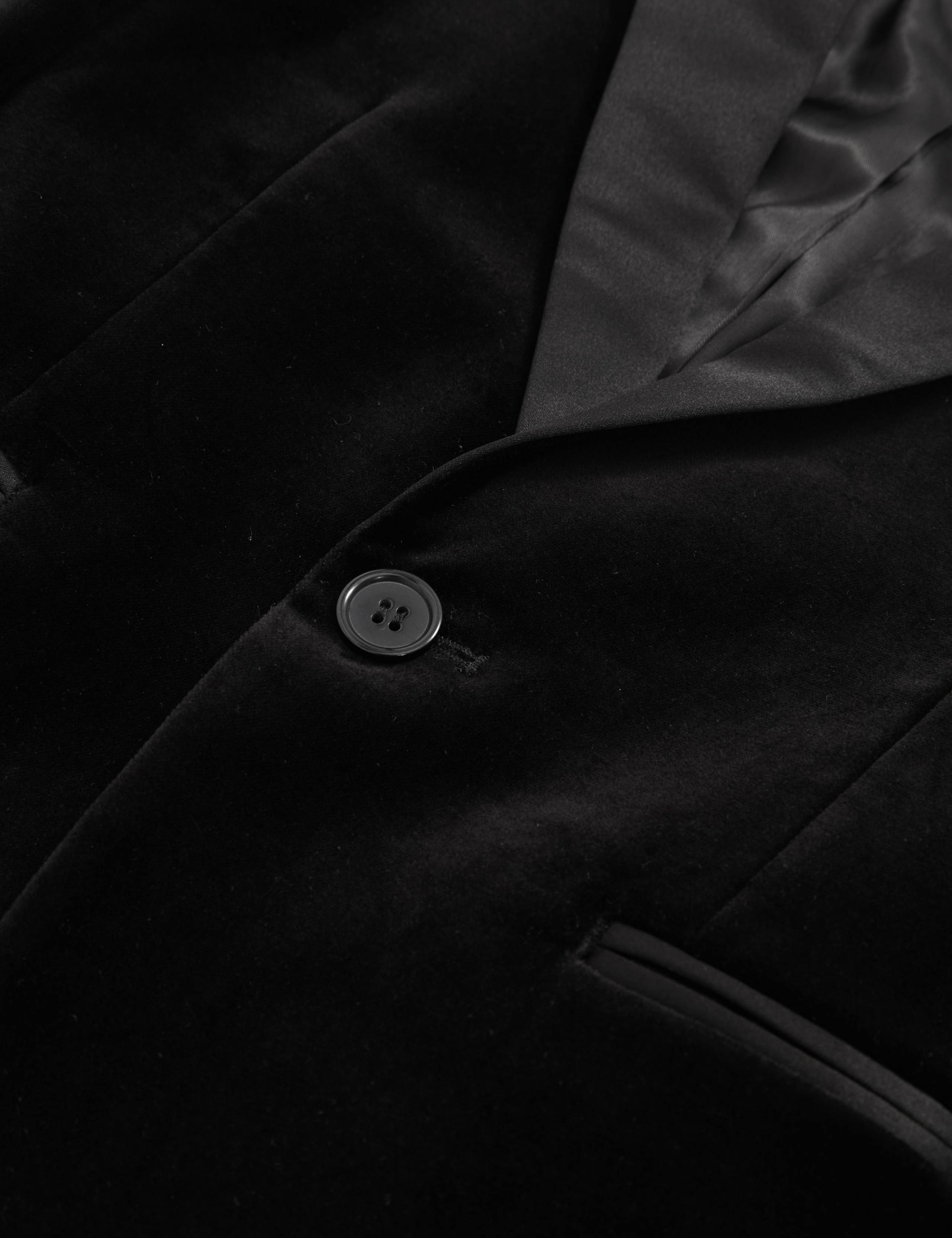 Velvet Slim Fit Blazer (3-14 Years) 4 of 5