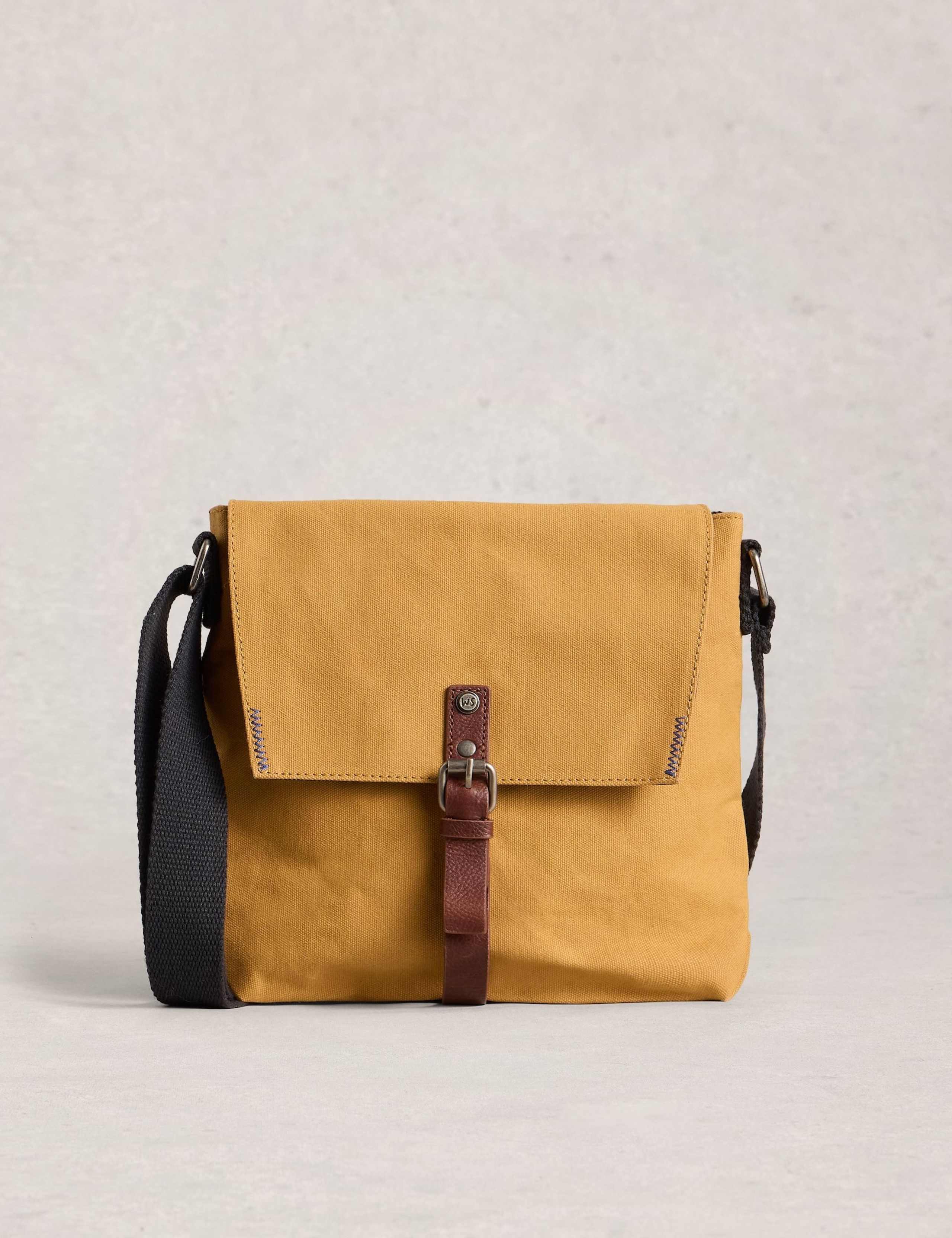 Pure Cotton Canvas Cross Body Bag 1 of 4