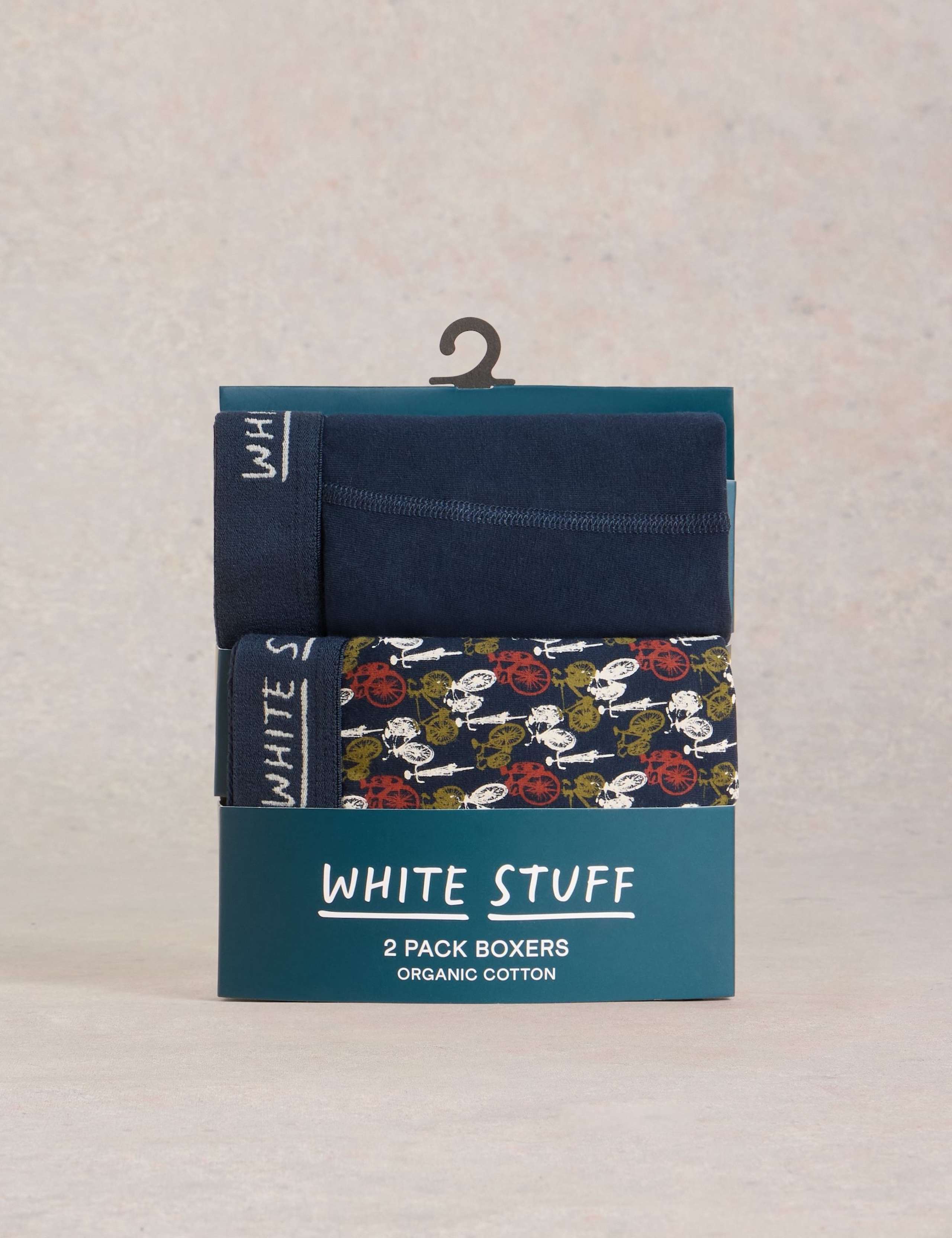2pk Cotton Rich Patterned Boxers 3 of 3
