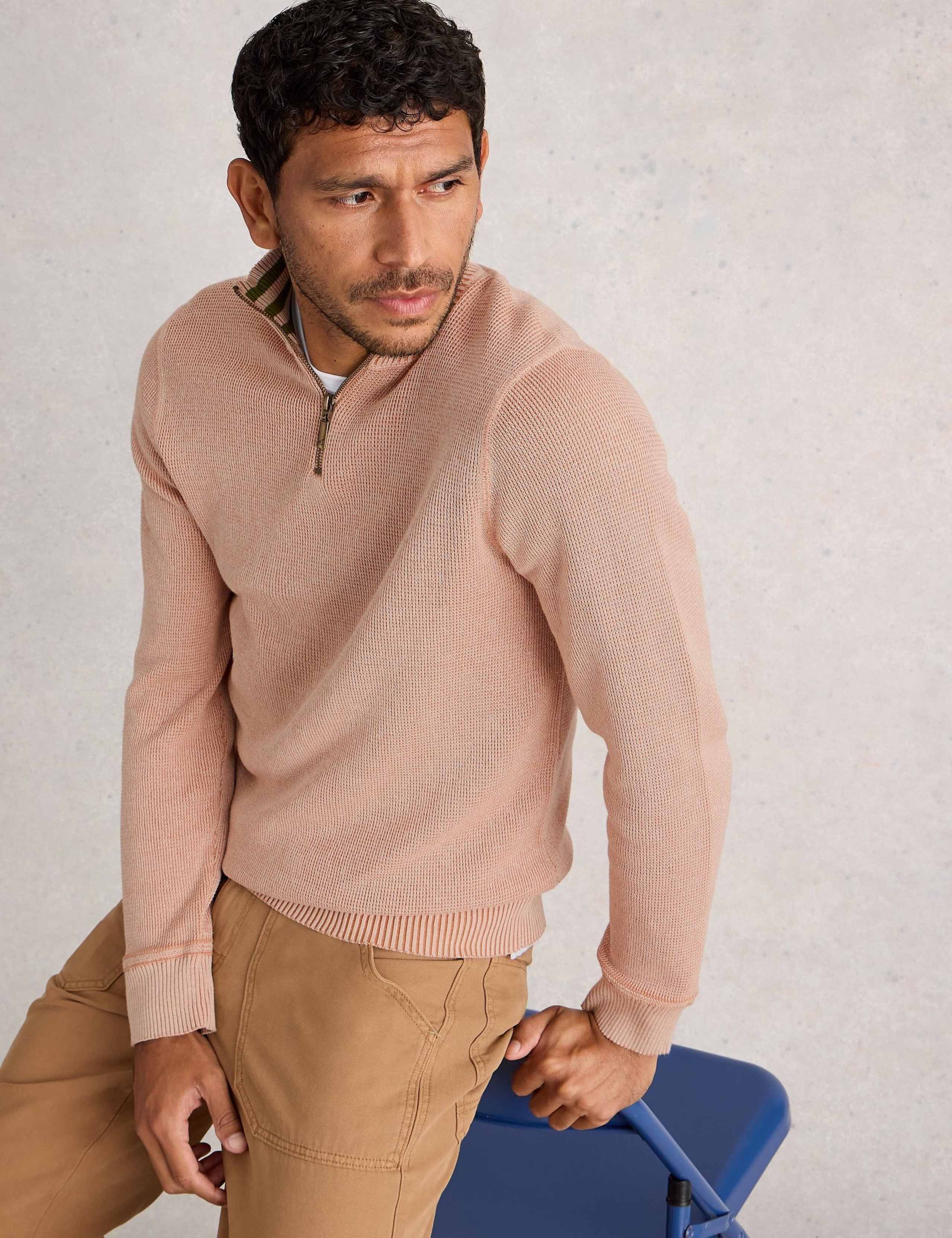 Pure Cotton Funnel Neck Jumper 4 of 6