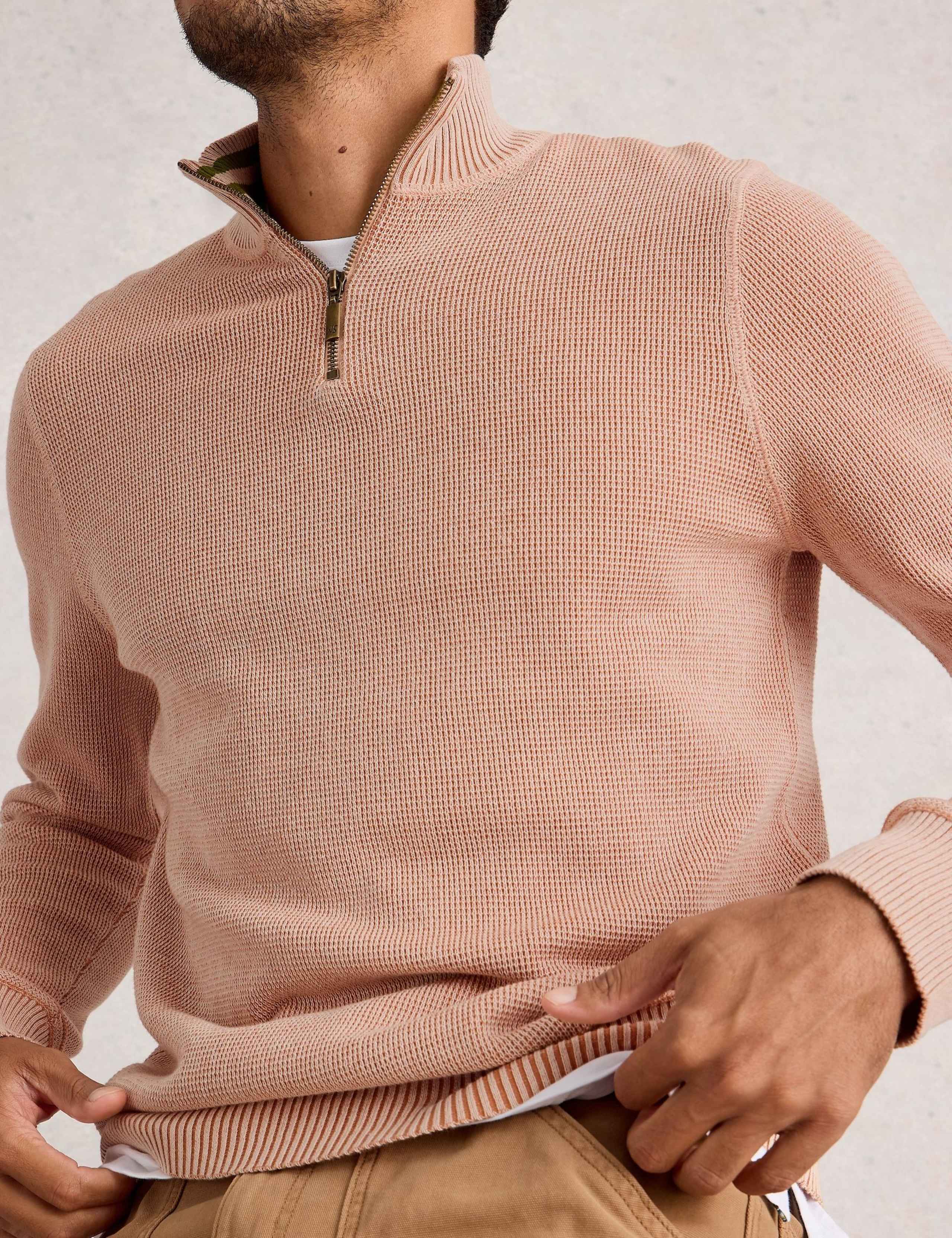 Pure Cotton Funnel Neck Jumper 5 of 6