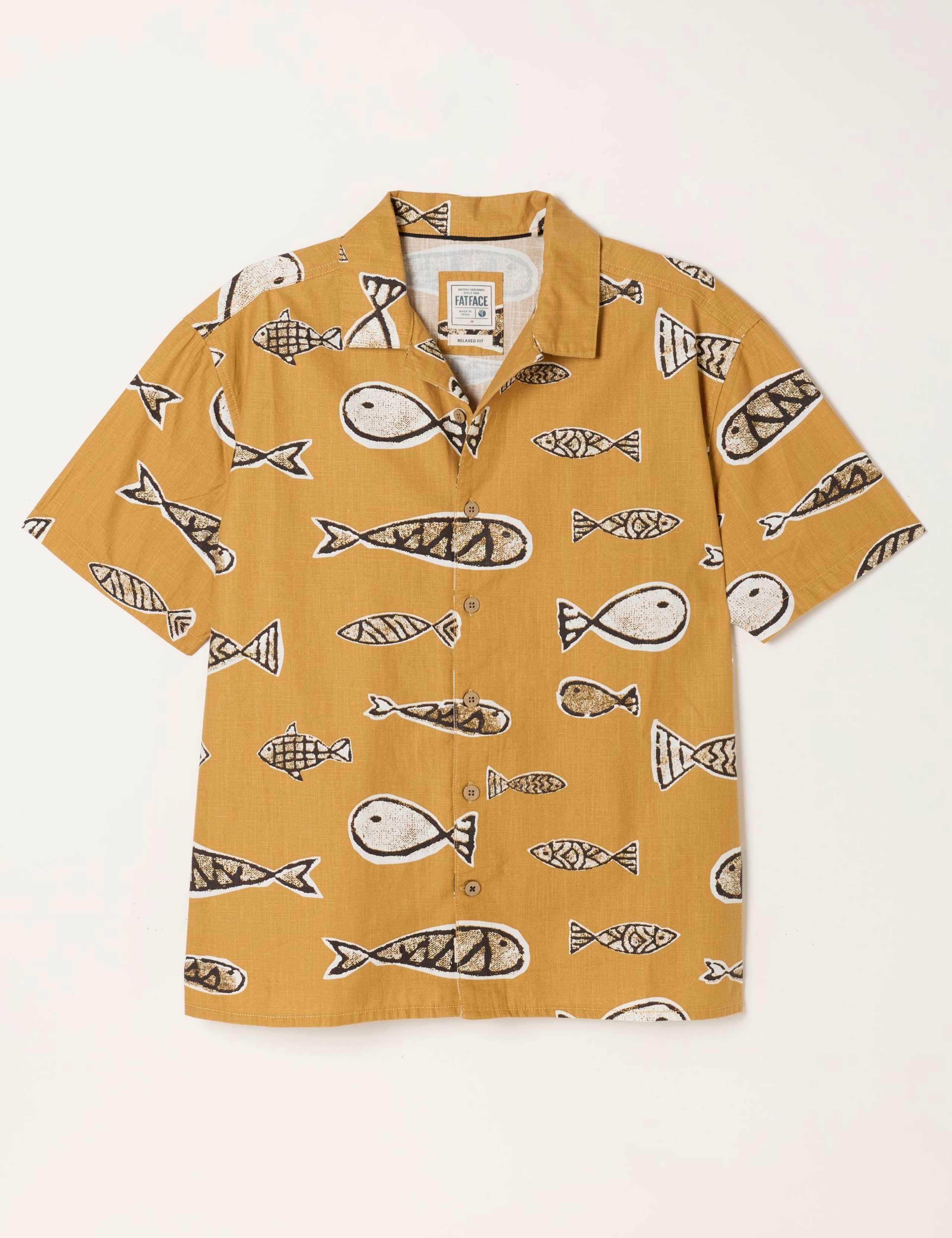 Pure Cotton Fish Print Short Sleeve Shirt 2 of 6