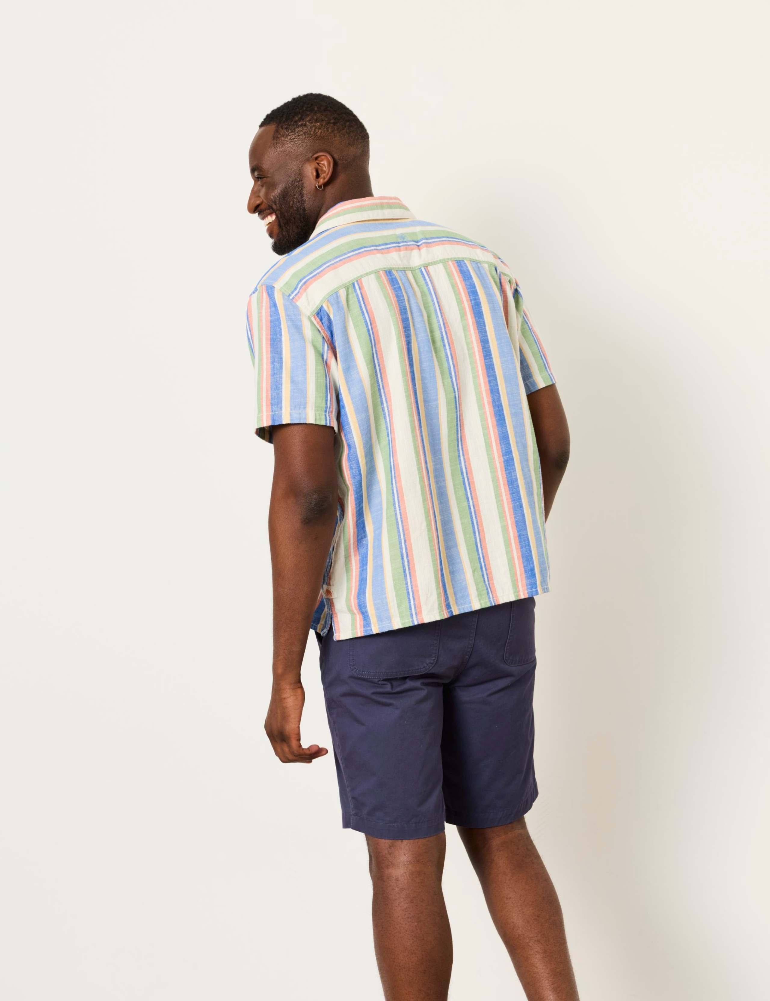 Pure Cotton Striped Short Sleeve Shirt 3 of 7