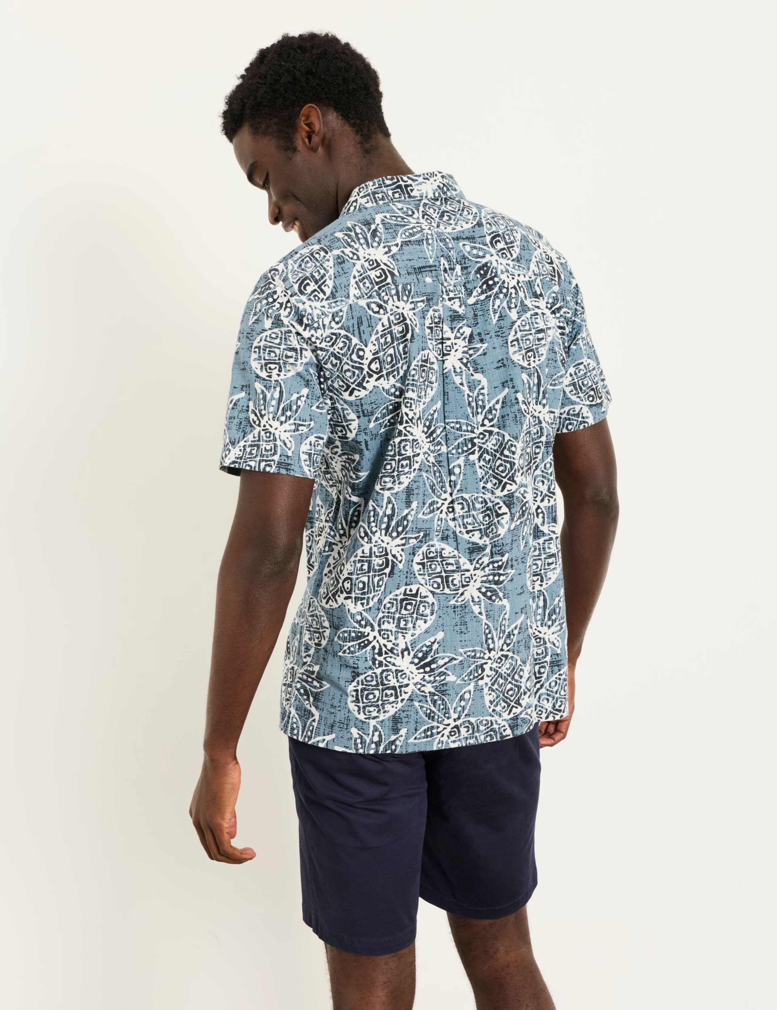 Regular Fit Pure Cotton Pineapple Shirt 3 of 6