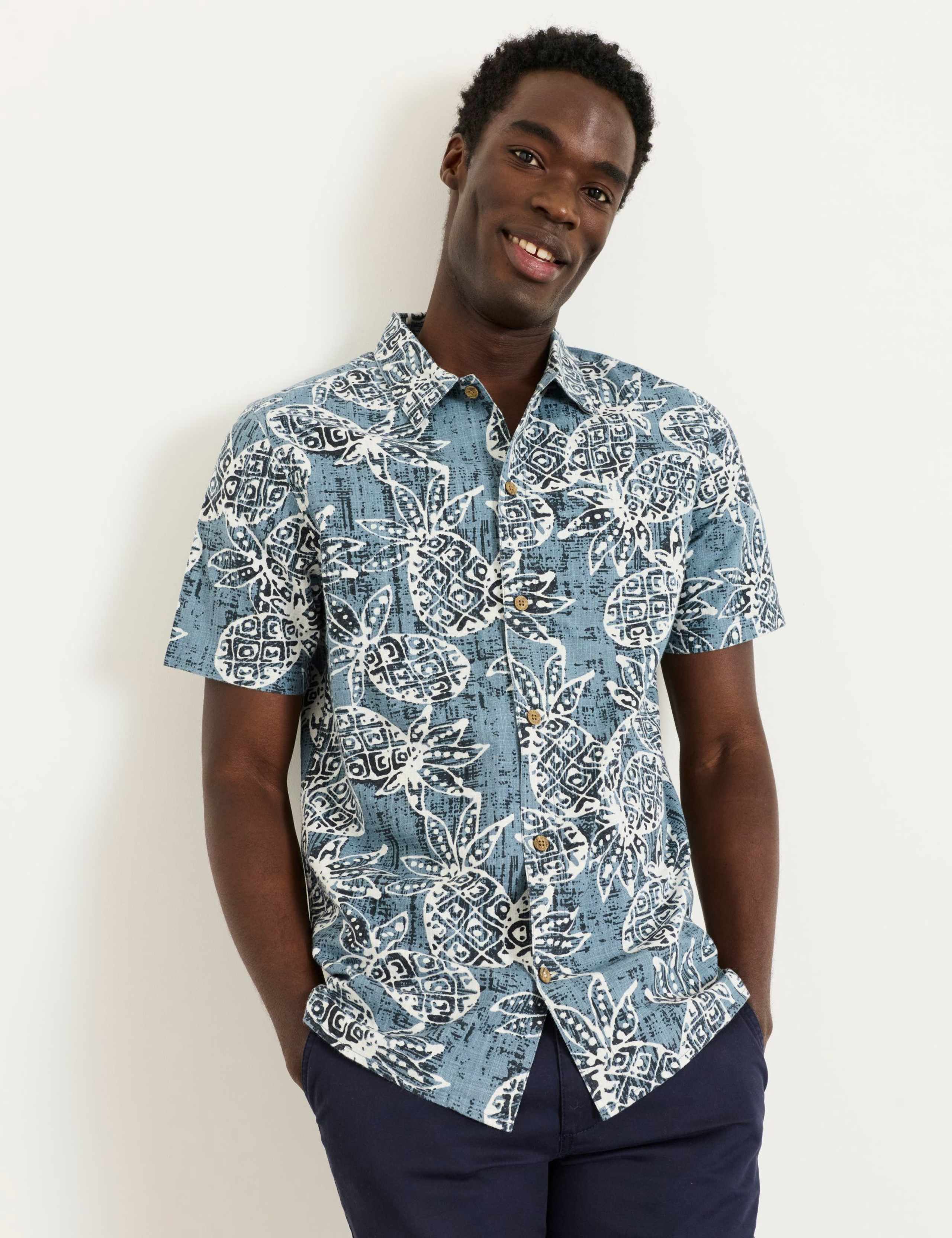 Regular Fit Pure Cotton Pineapple Shirt 6 of 6