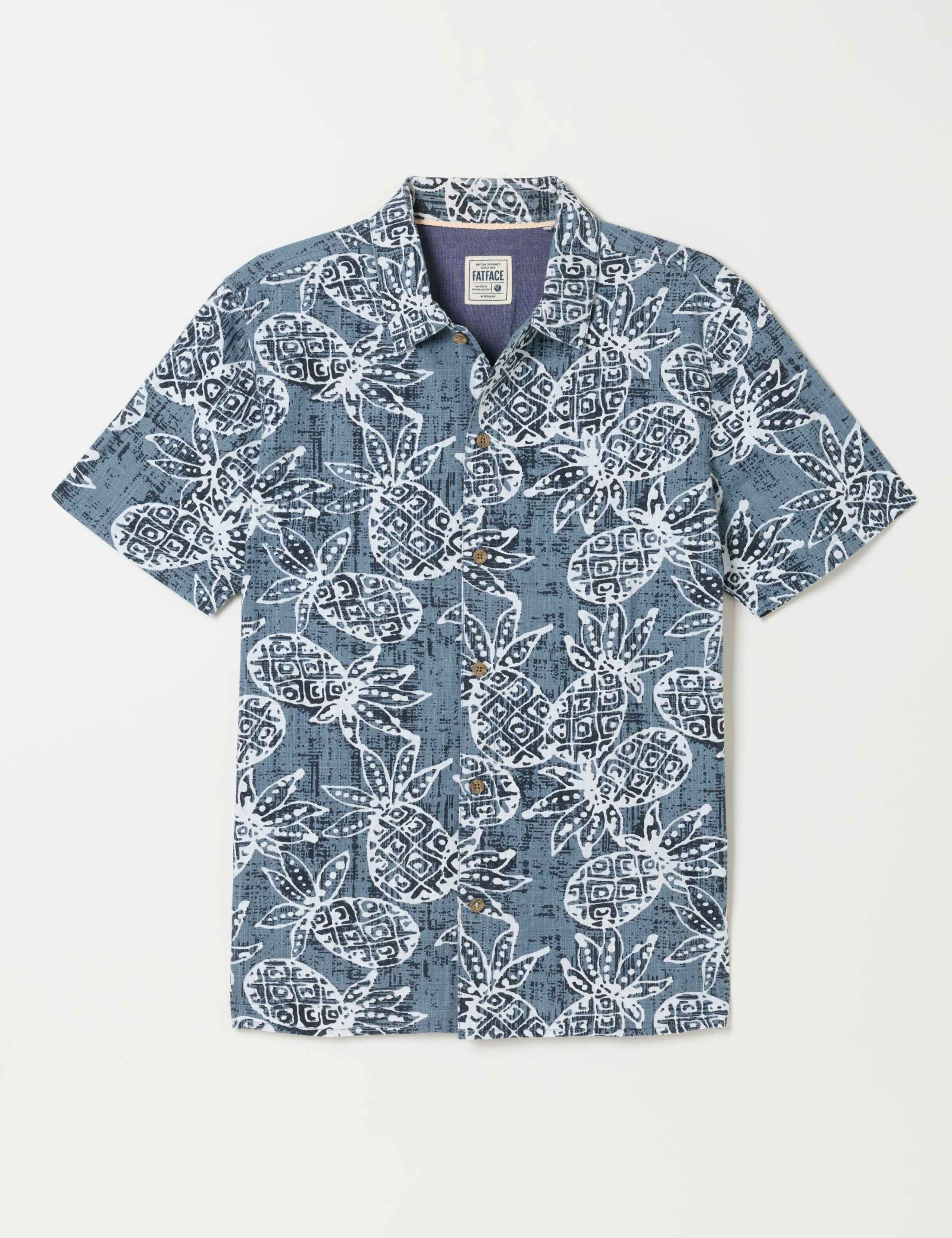 Regular Fit Pure Cotton Pineapple Shirt 2 of 6