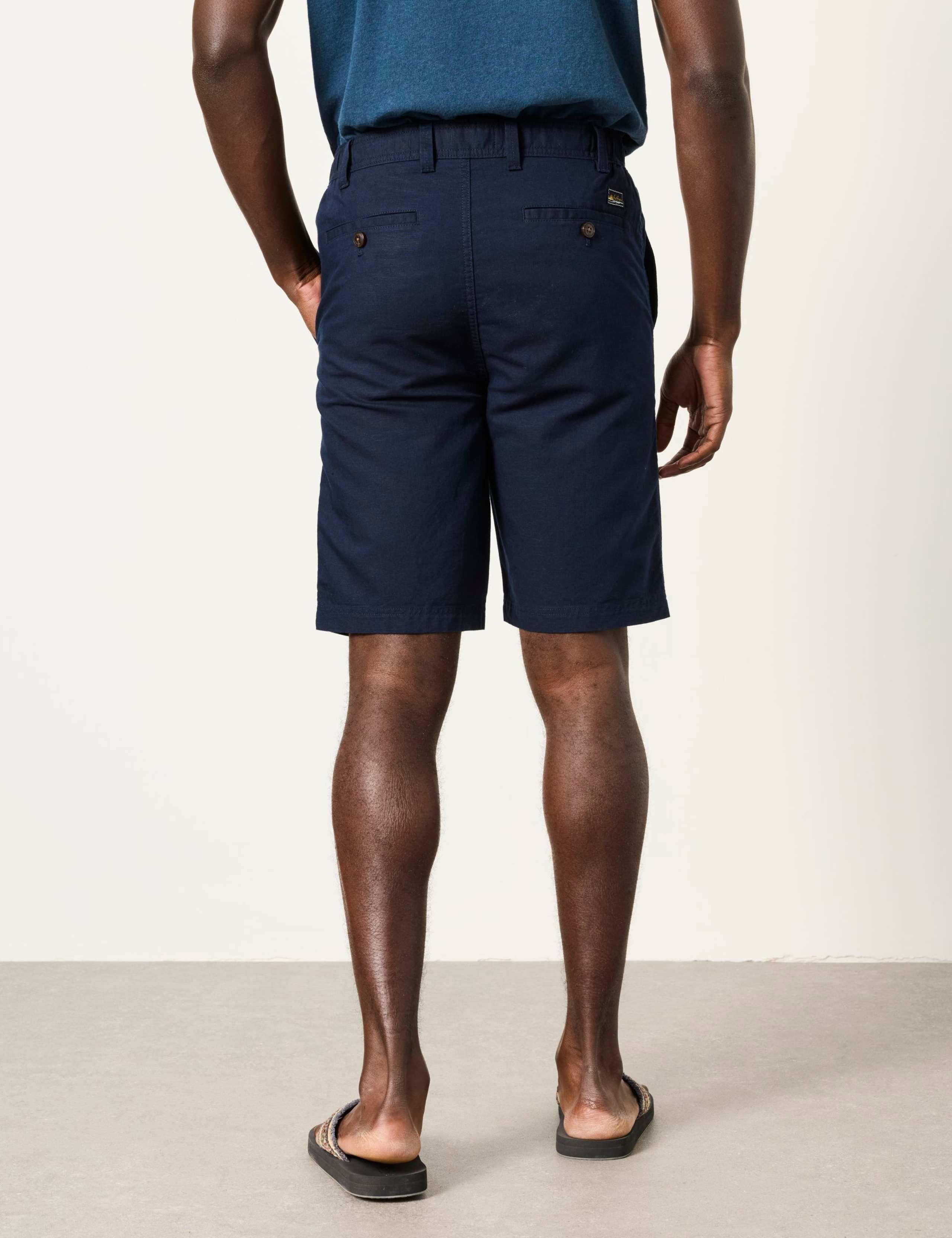 Linen Blend Half-Elasticated Waist Shorts 3 of 6