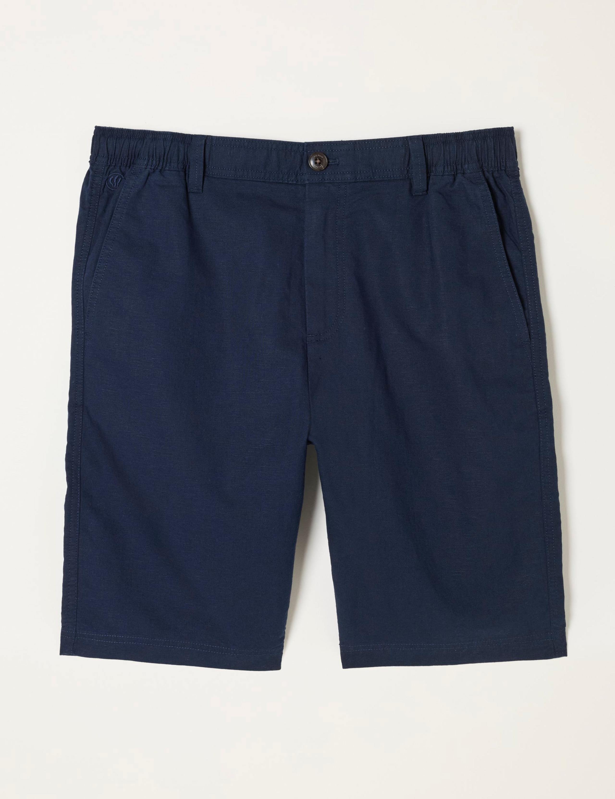 Linen Blend Half-Elasticated Waist Shorts 2 of 6