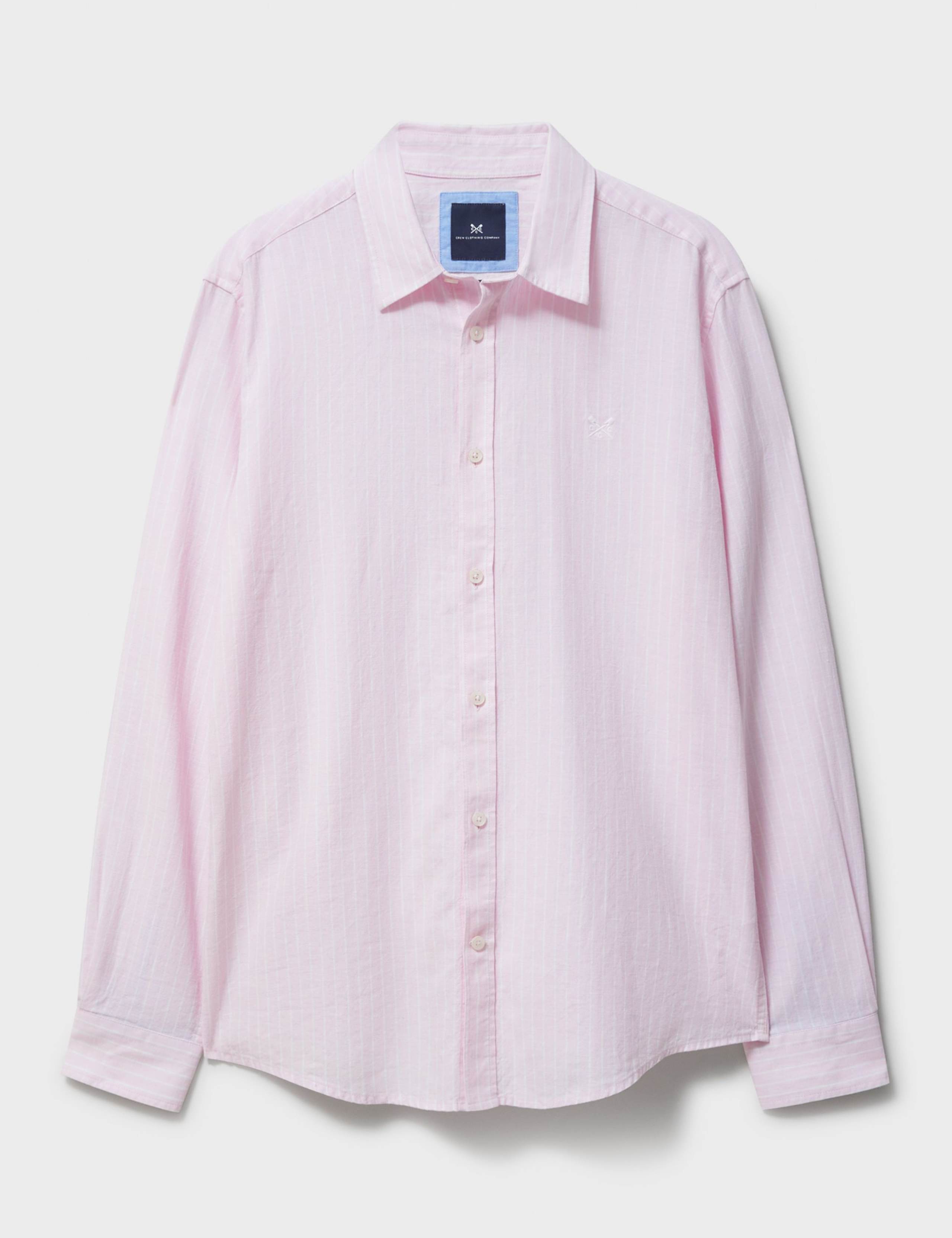 Regular Fit Linen and Cotton Striped Shirt 2 of 5