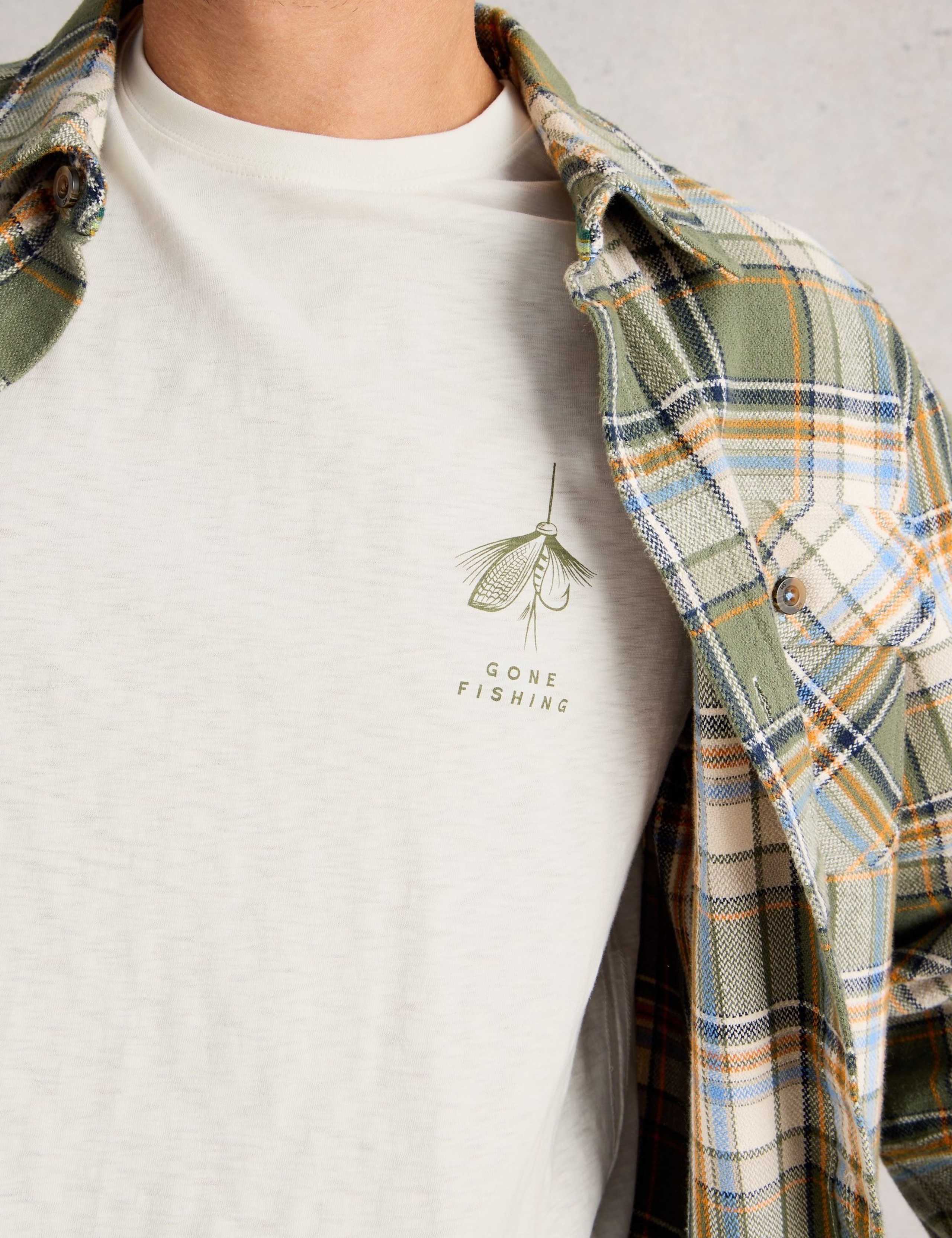 Pure Cotton Fishing Graphic T-Shirt 3 of 6