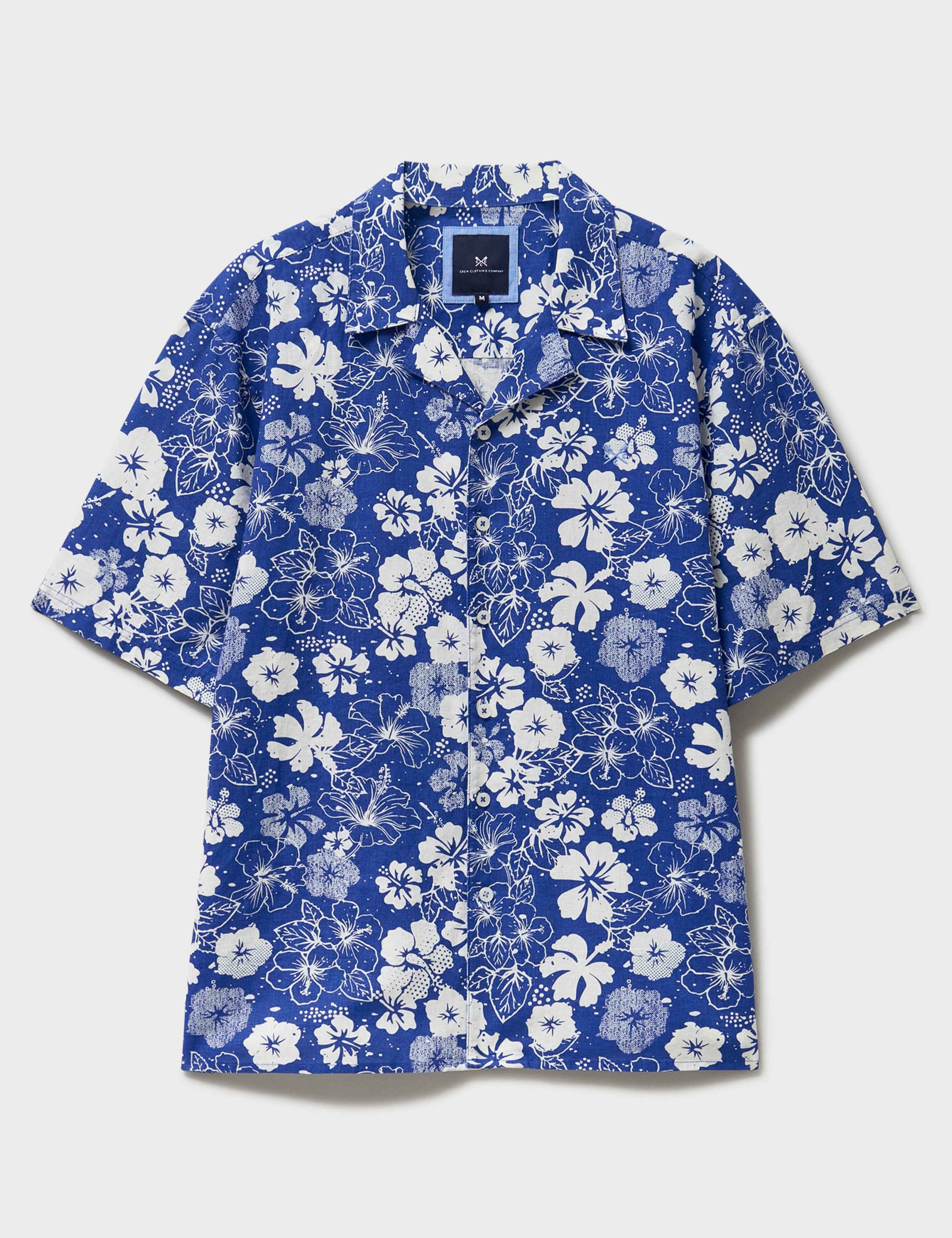 Relaxed Fit Linen and Cotton Floral Shirt 2 of 5
