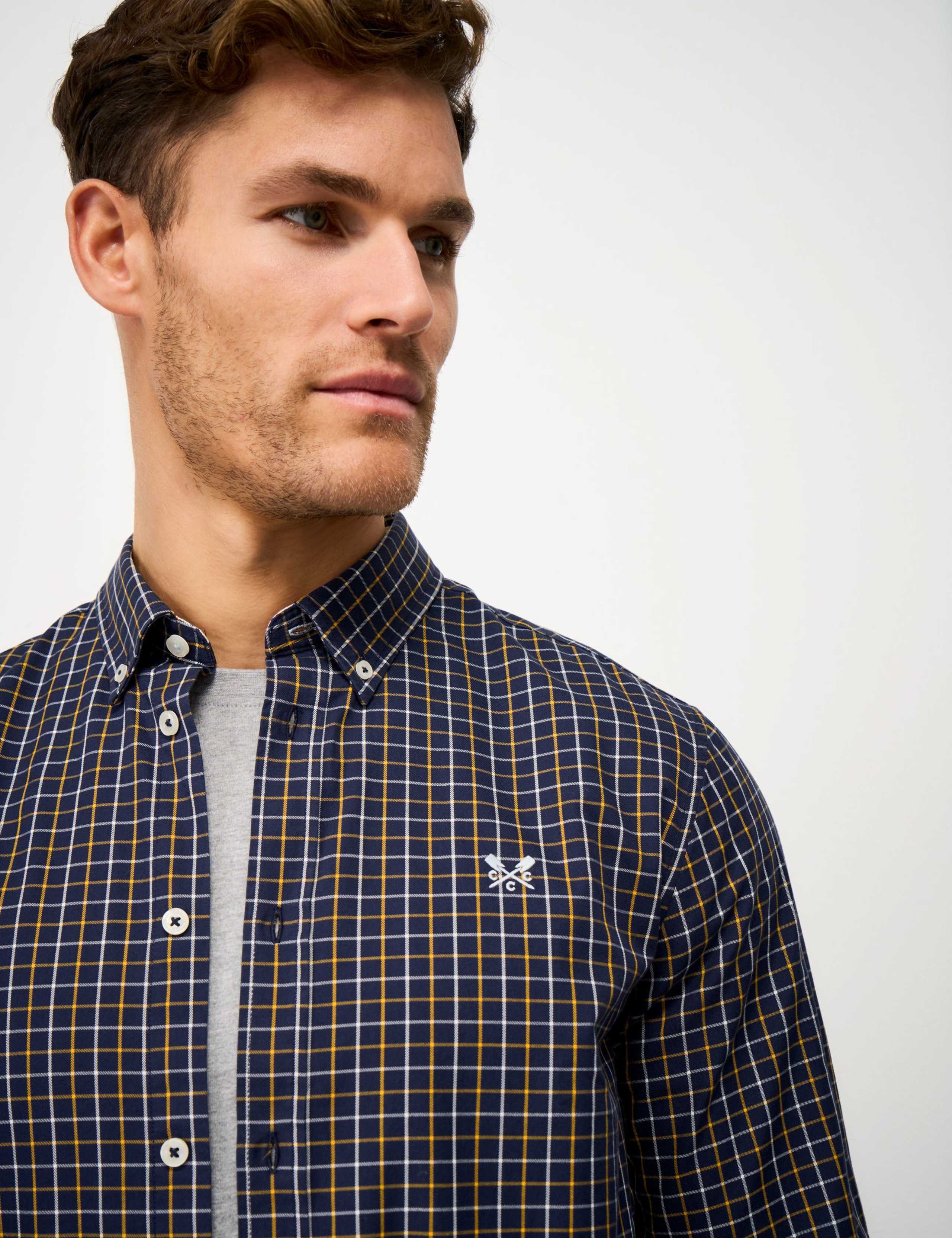 Relaxed Fit Pure Cotton Twill Checked Shirt 4 of 5