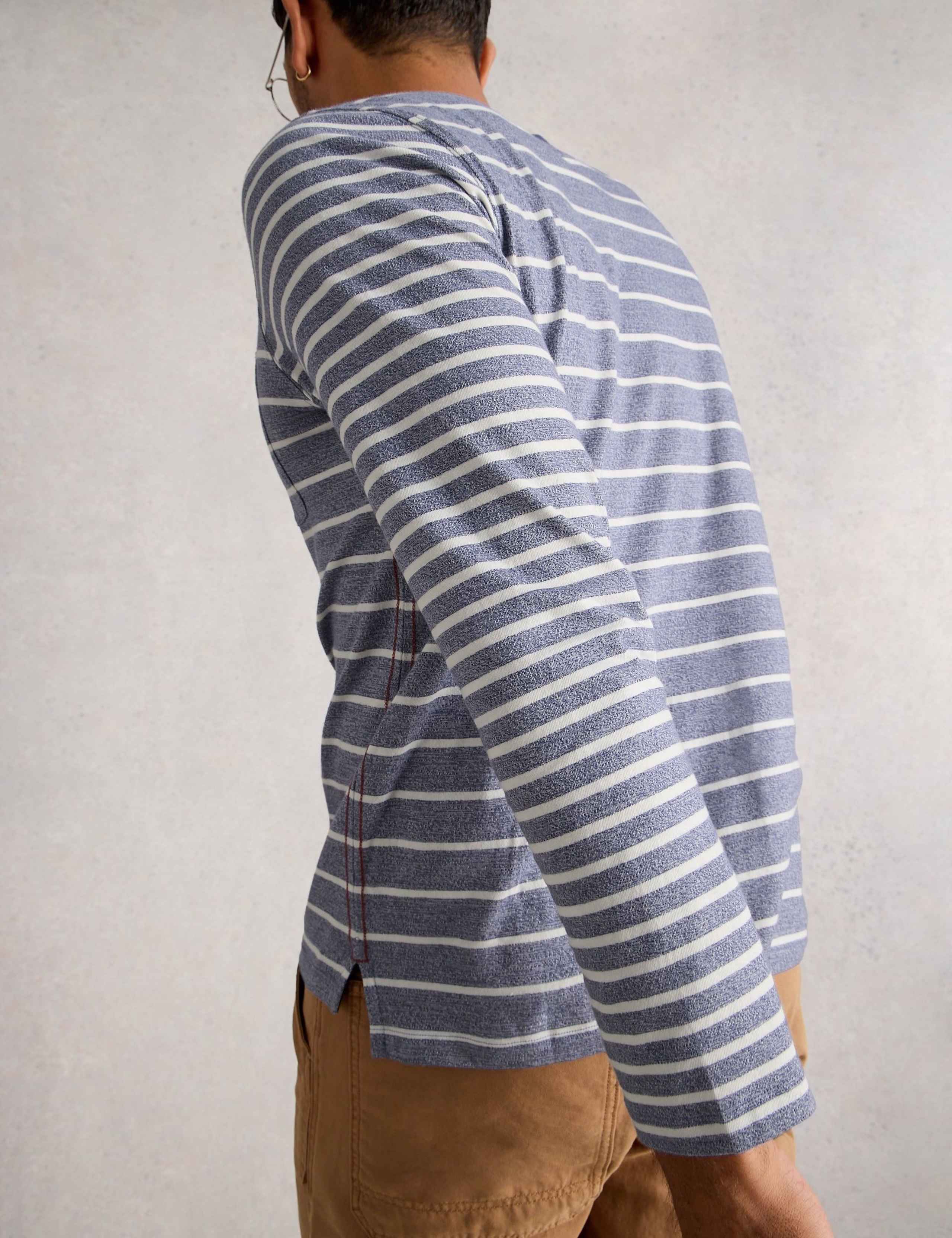 Pure Cotton Striped Long Sleeve T-Shirt 4 of 6