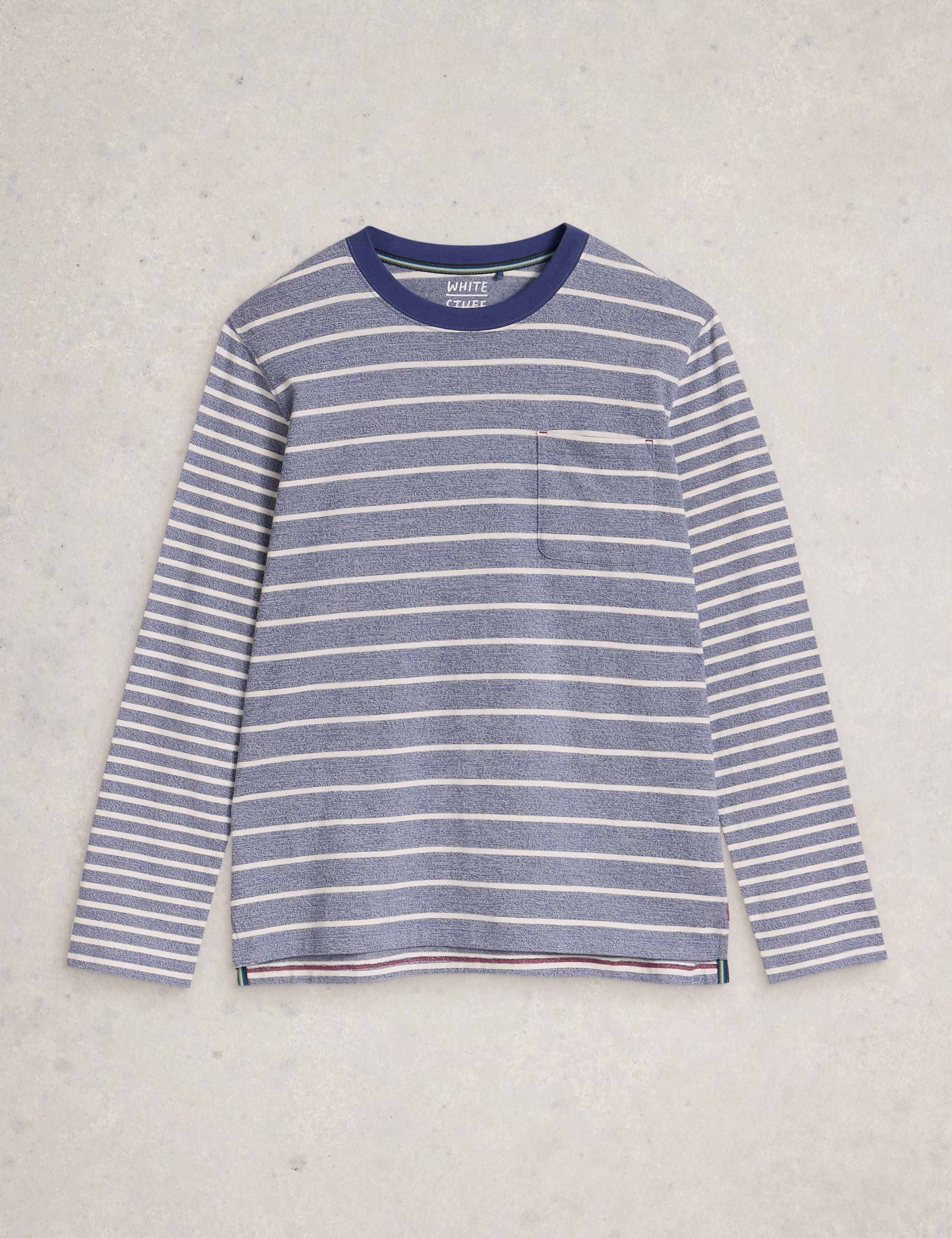 Pure Cotton Striped Long Sleeve T-Shirt 2 of 6
