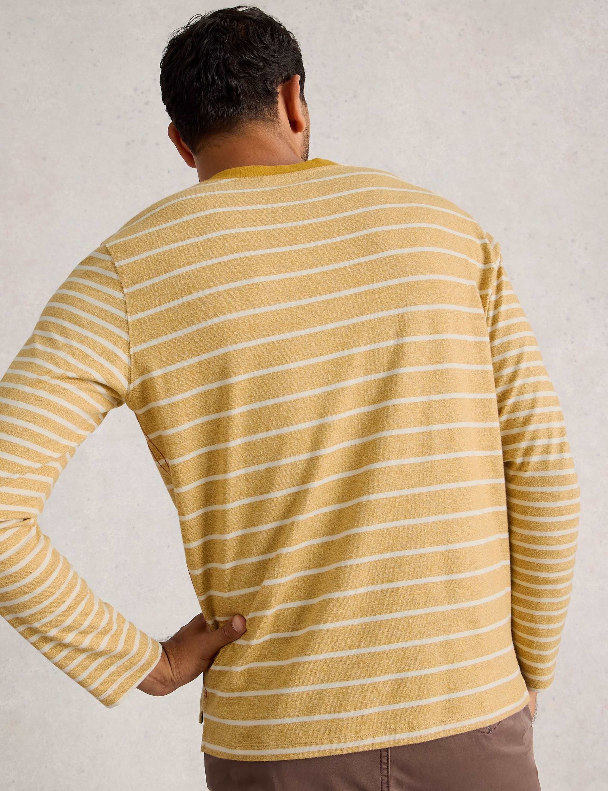 Pure Cotton Striped Long Sleeve T-Shirt 3 of 6