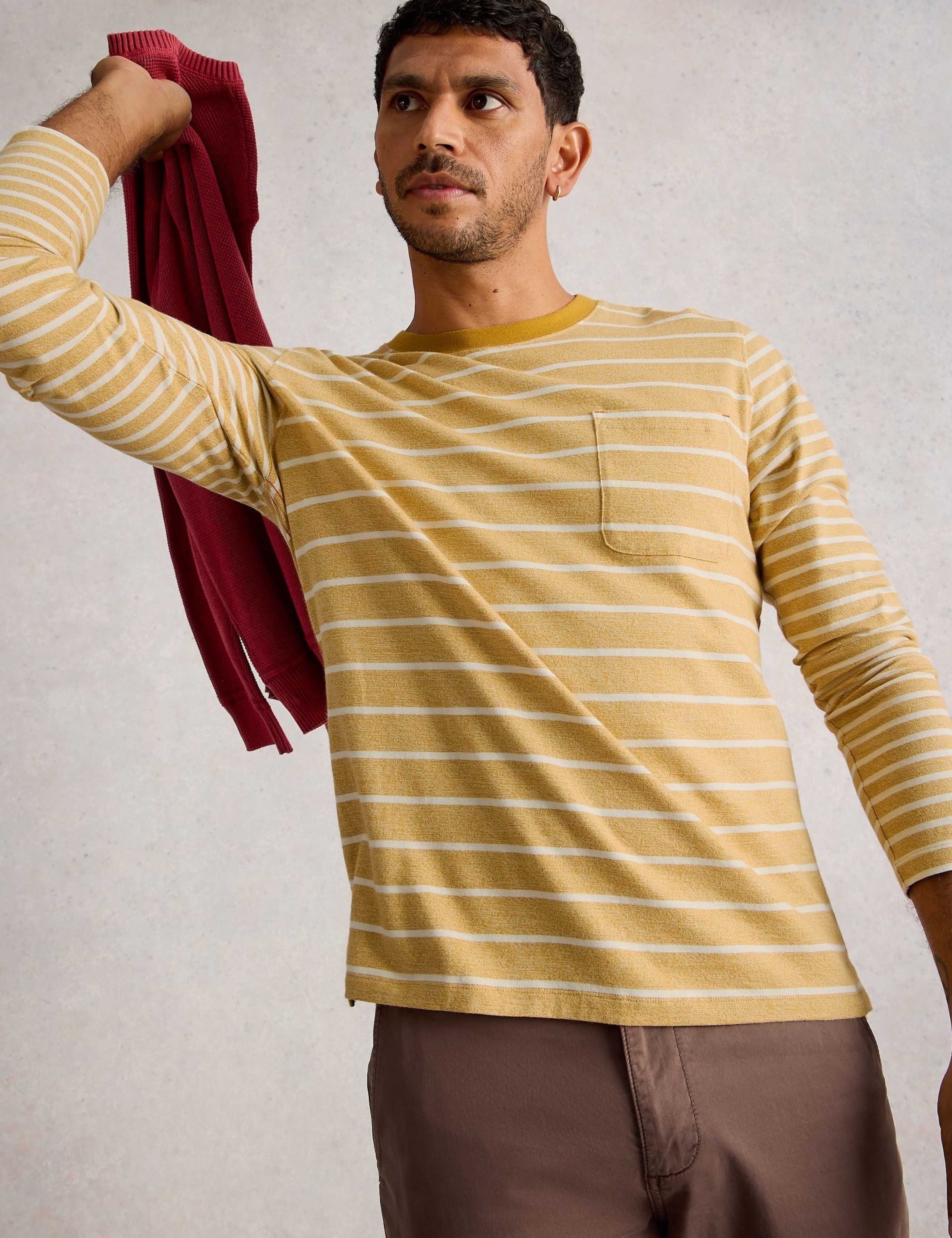 Pure Cotton Striped Long Sleeve T-Shirt 6 of 6