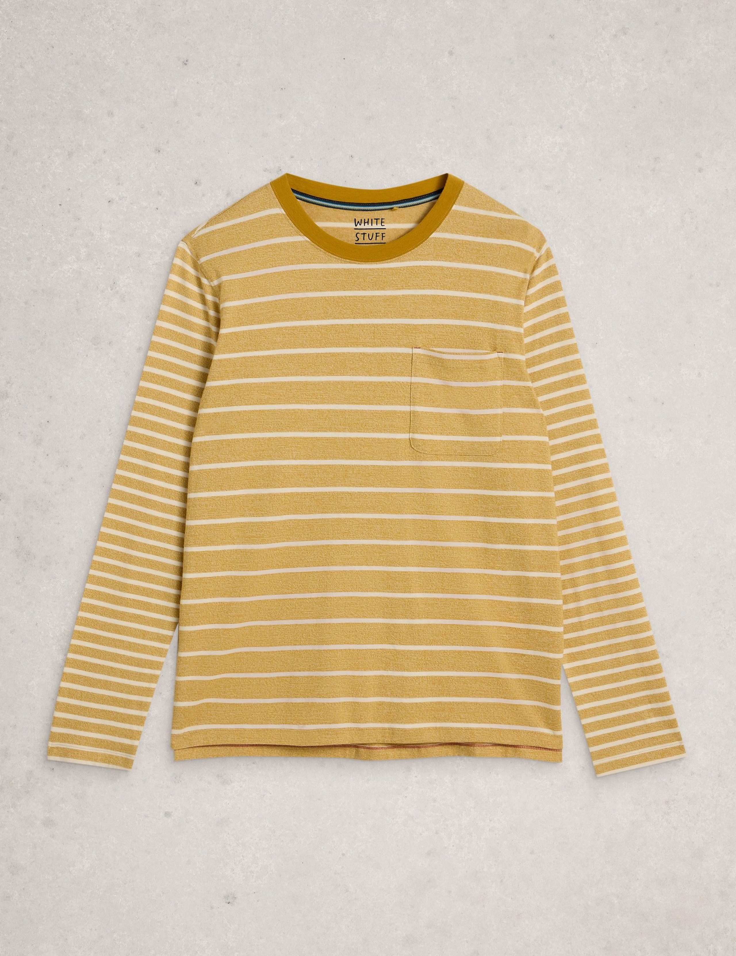 Pure Cotton Striped Long Sleeve T-Shirt 2 of 6