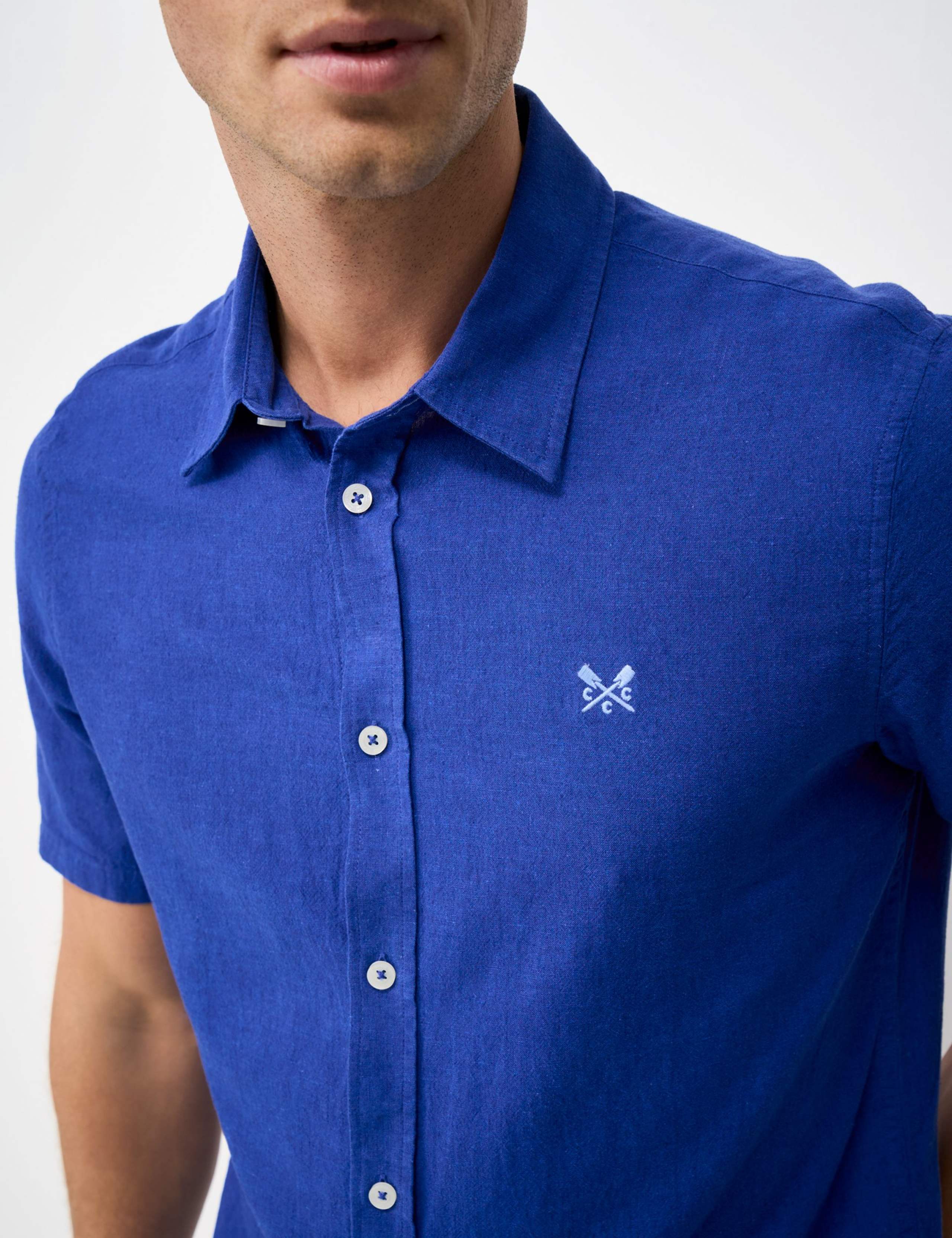 Regular Fit Linen and Cotton Short Sleeve Shirt 4 of 5