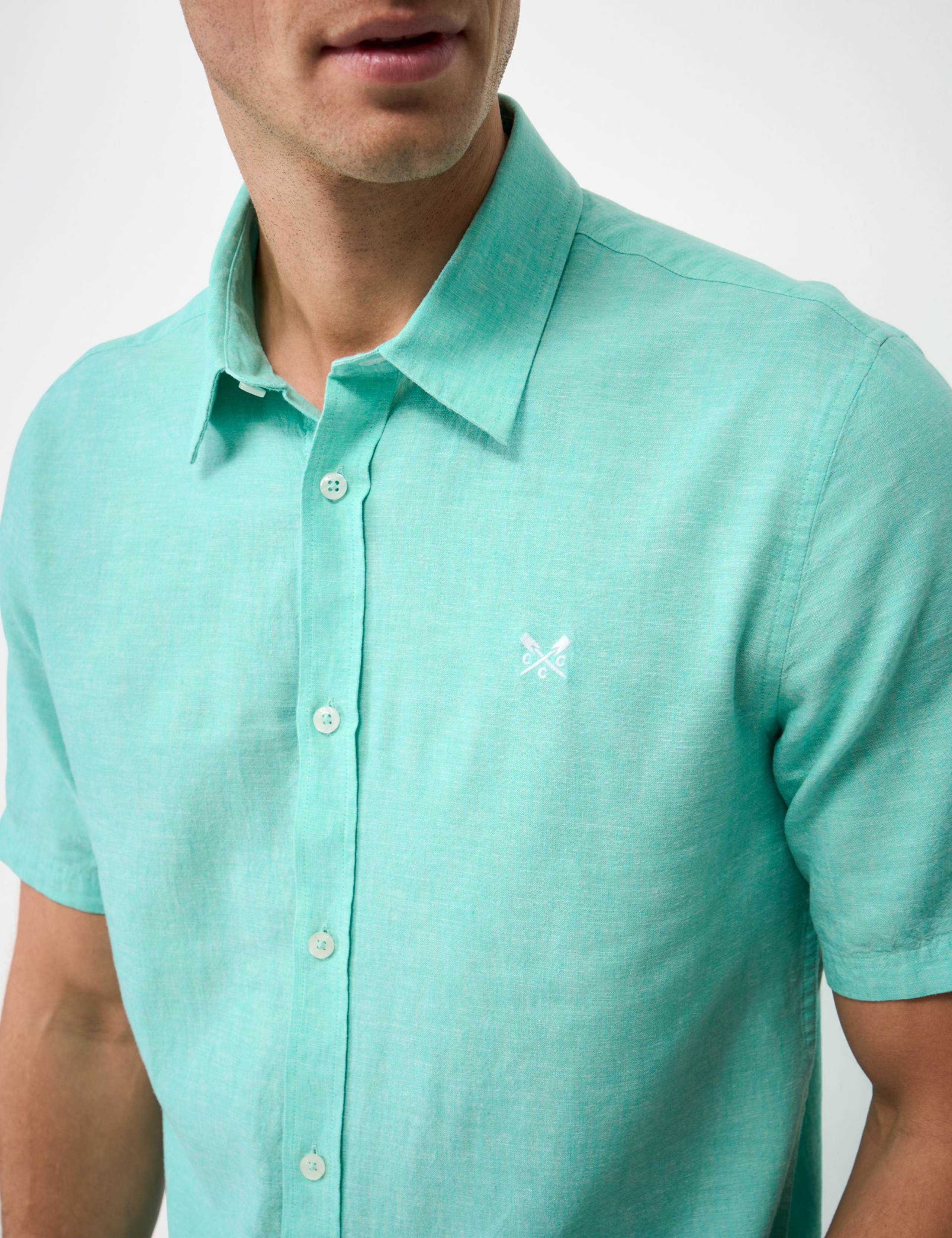 Regular Fit Linen and Cotton Short Sleeve Shirt 5 of 5