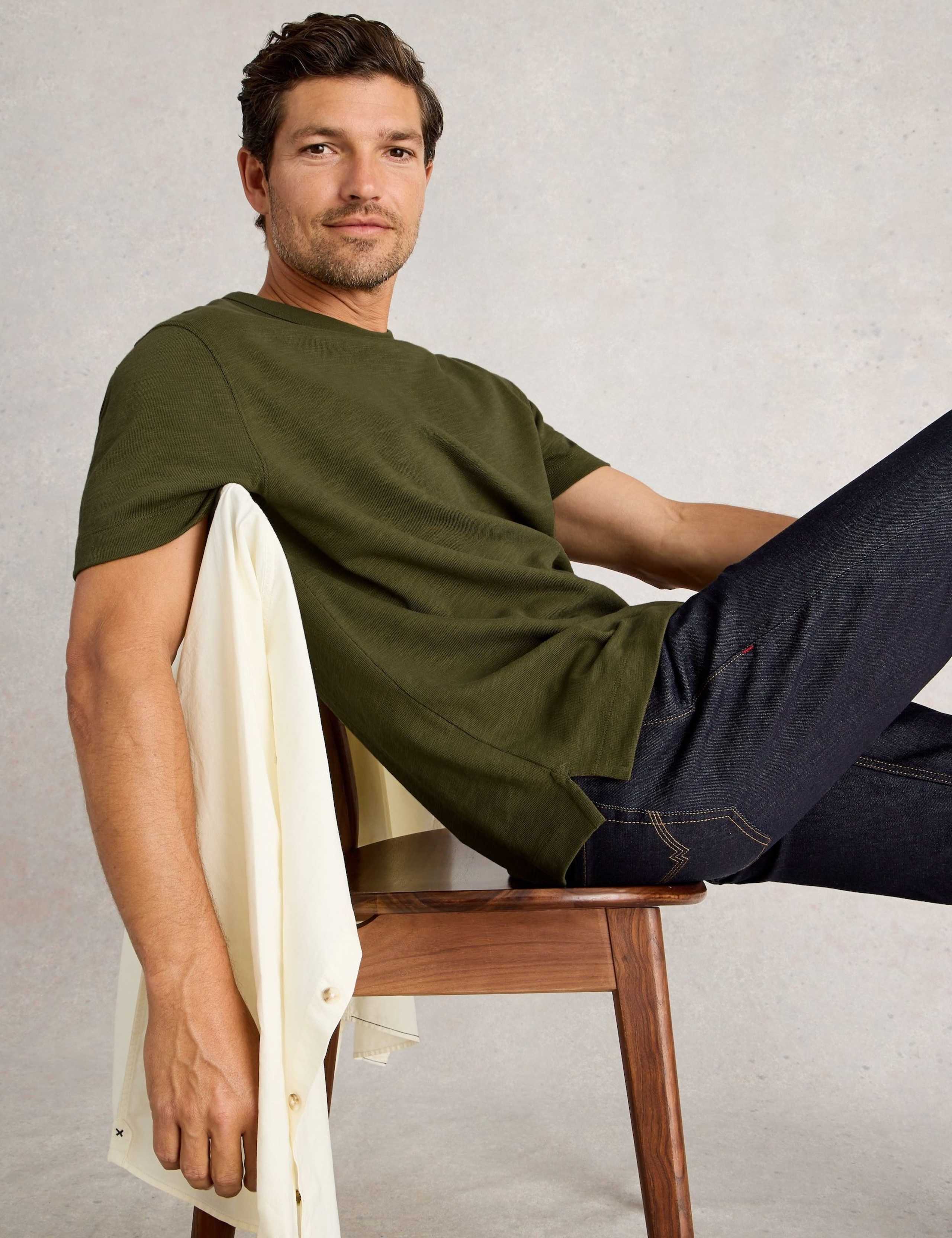Pure Cotton Crew Neck T-Shirt 3 of 6